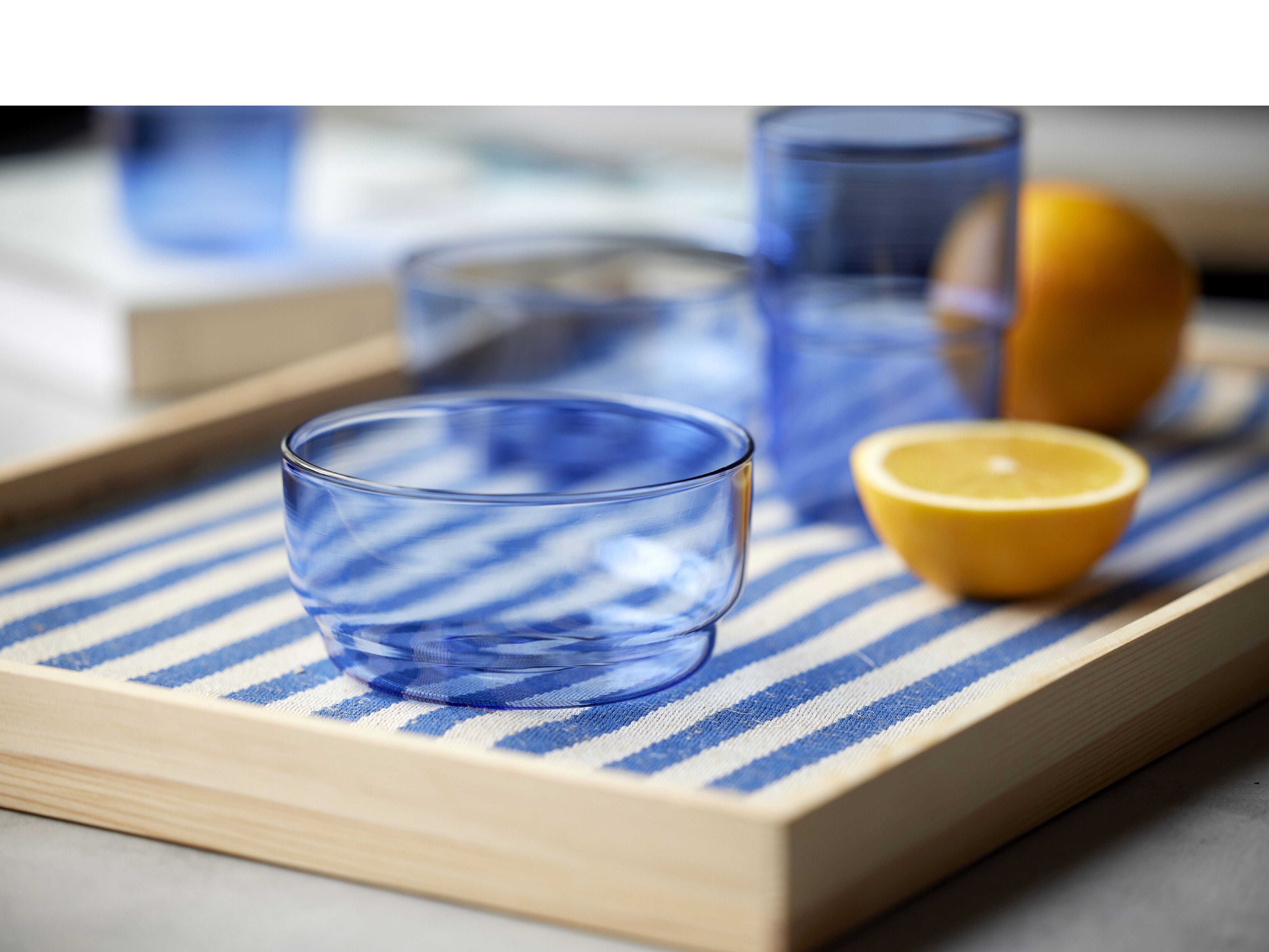 Lyngby Glas Torino Bowl 12 cm 2 pcs, azul