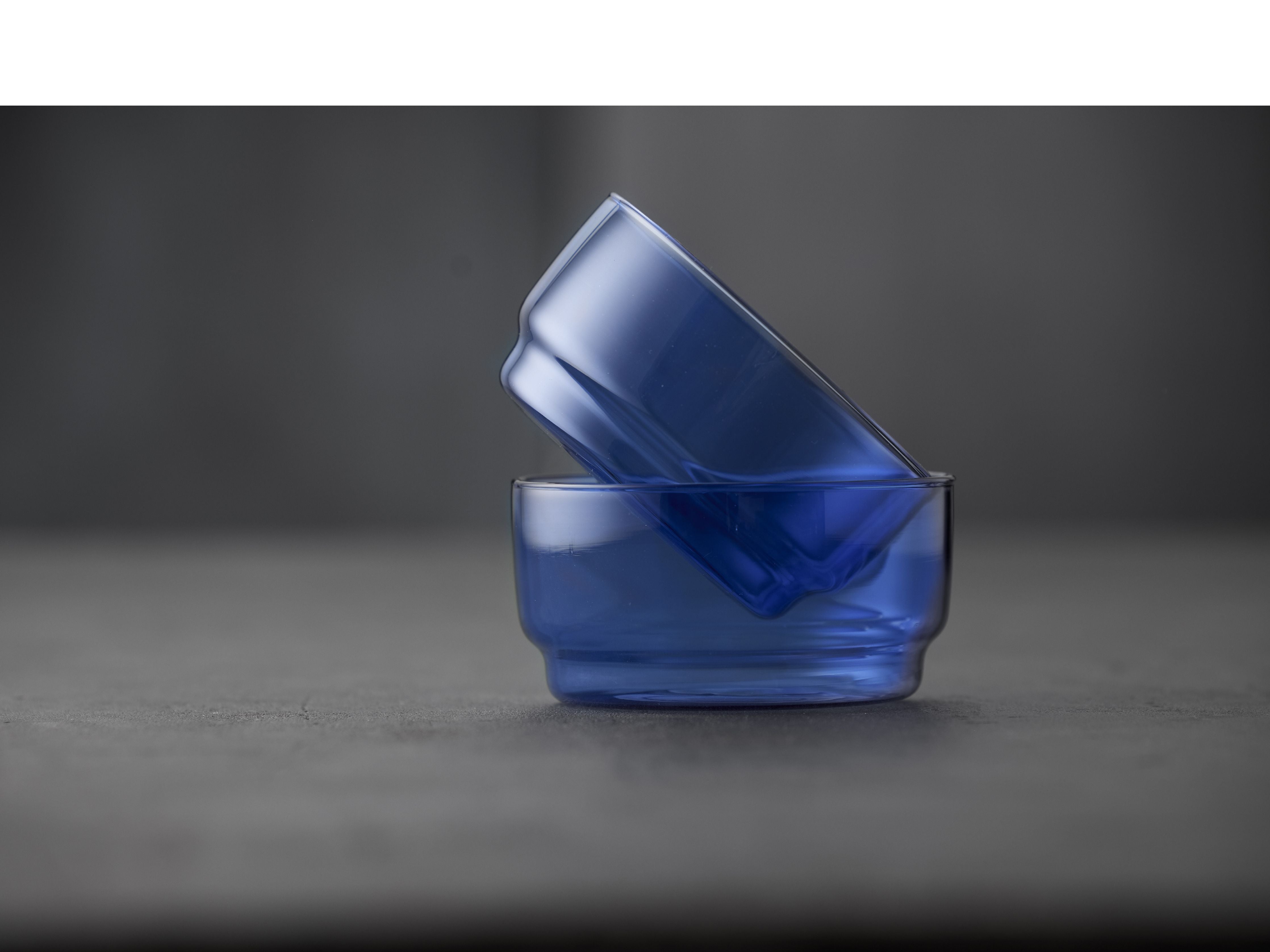 Lyngby Glas Torino Bowl 12 cm 2 Stcs., Blau