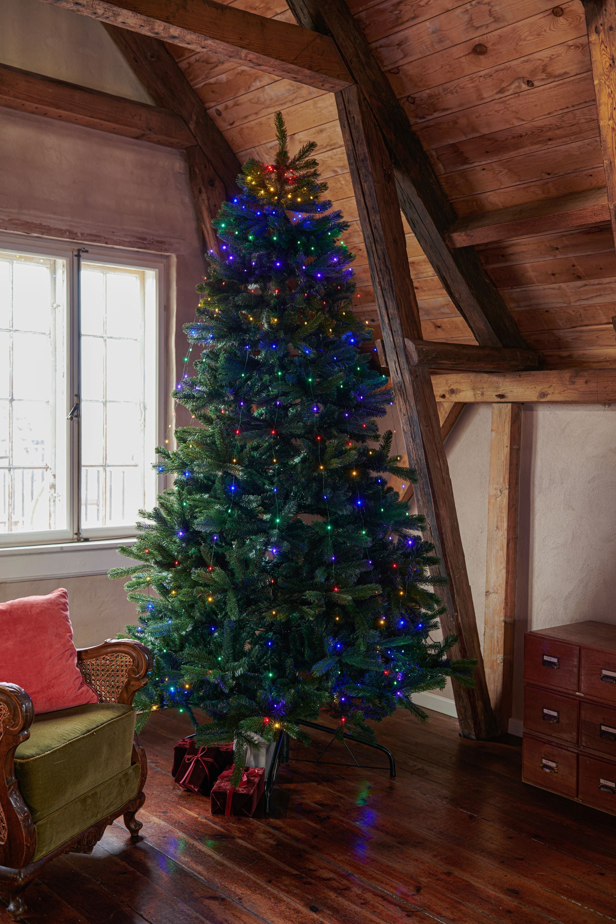 Sirius Knirke Christmas Tree LED Leichte Kette 195 Le DS, mehrfarbig