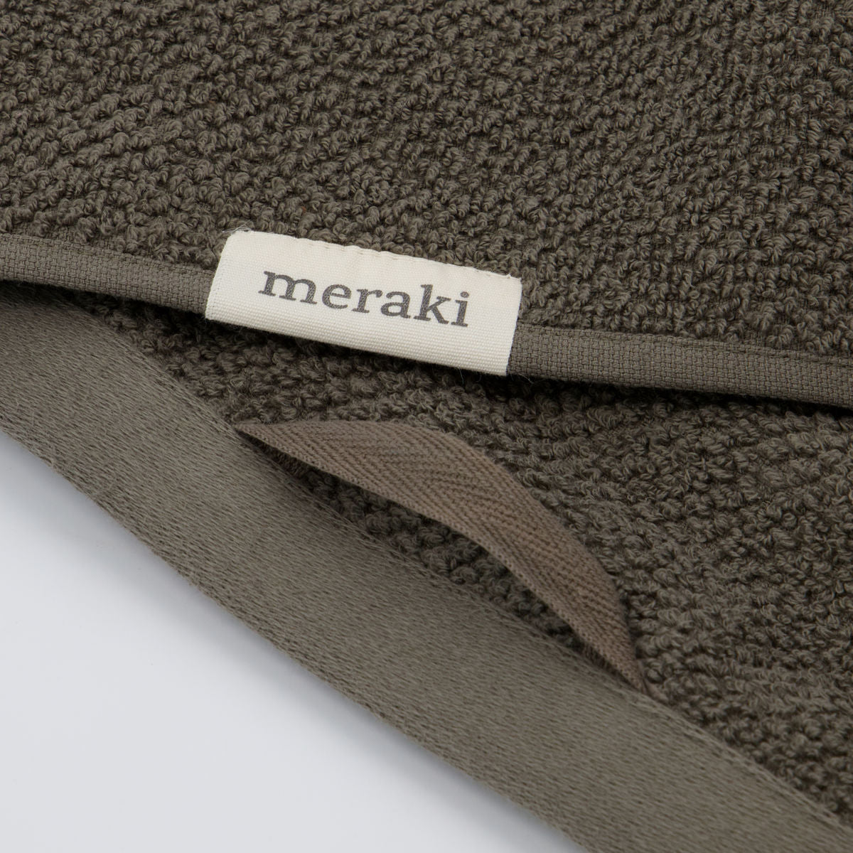 Meraki -Handtuch solide 50x100 cm, Armee