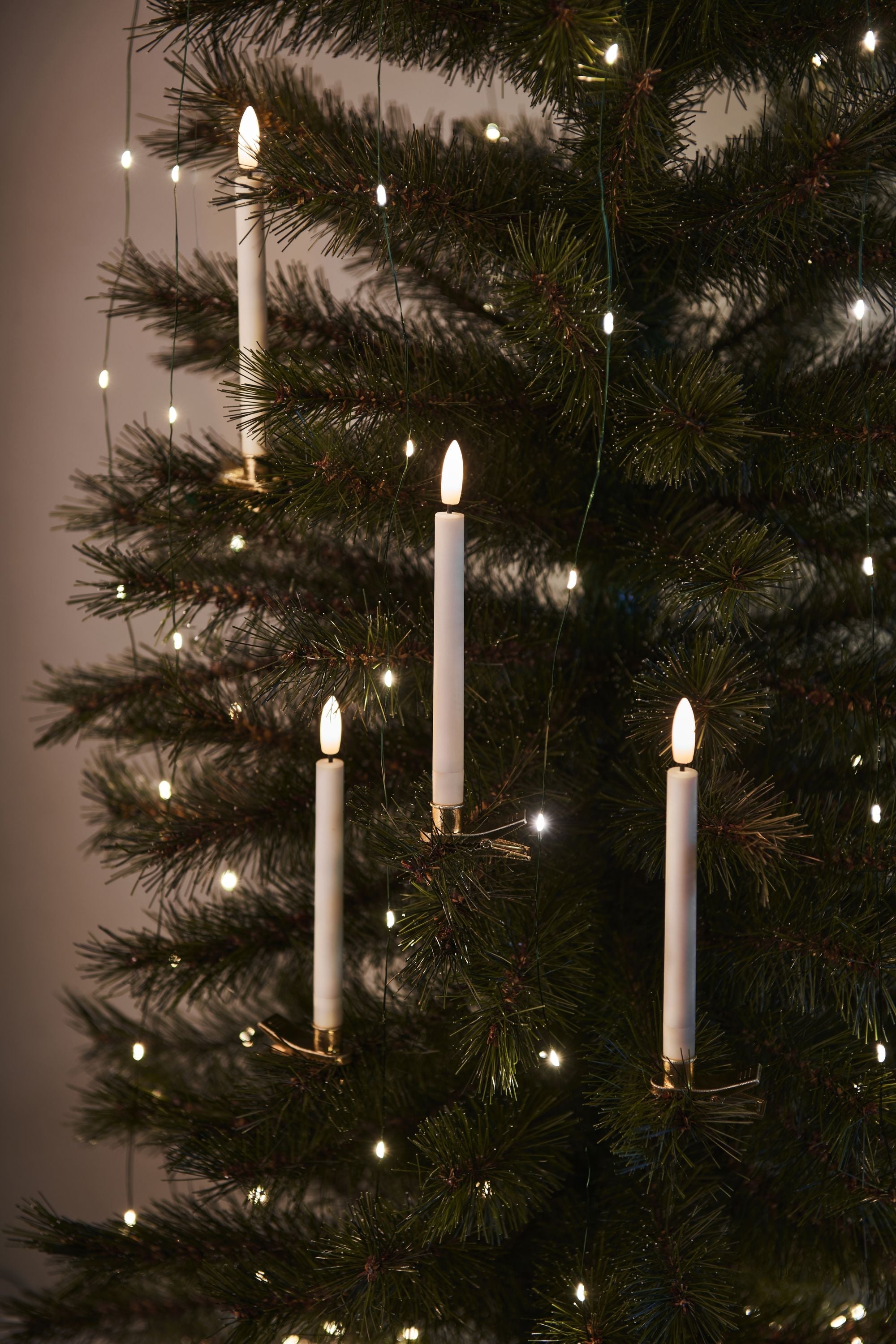 Sirius Sille Led Christmas Tree Lights 4 Pcs, White/Gold