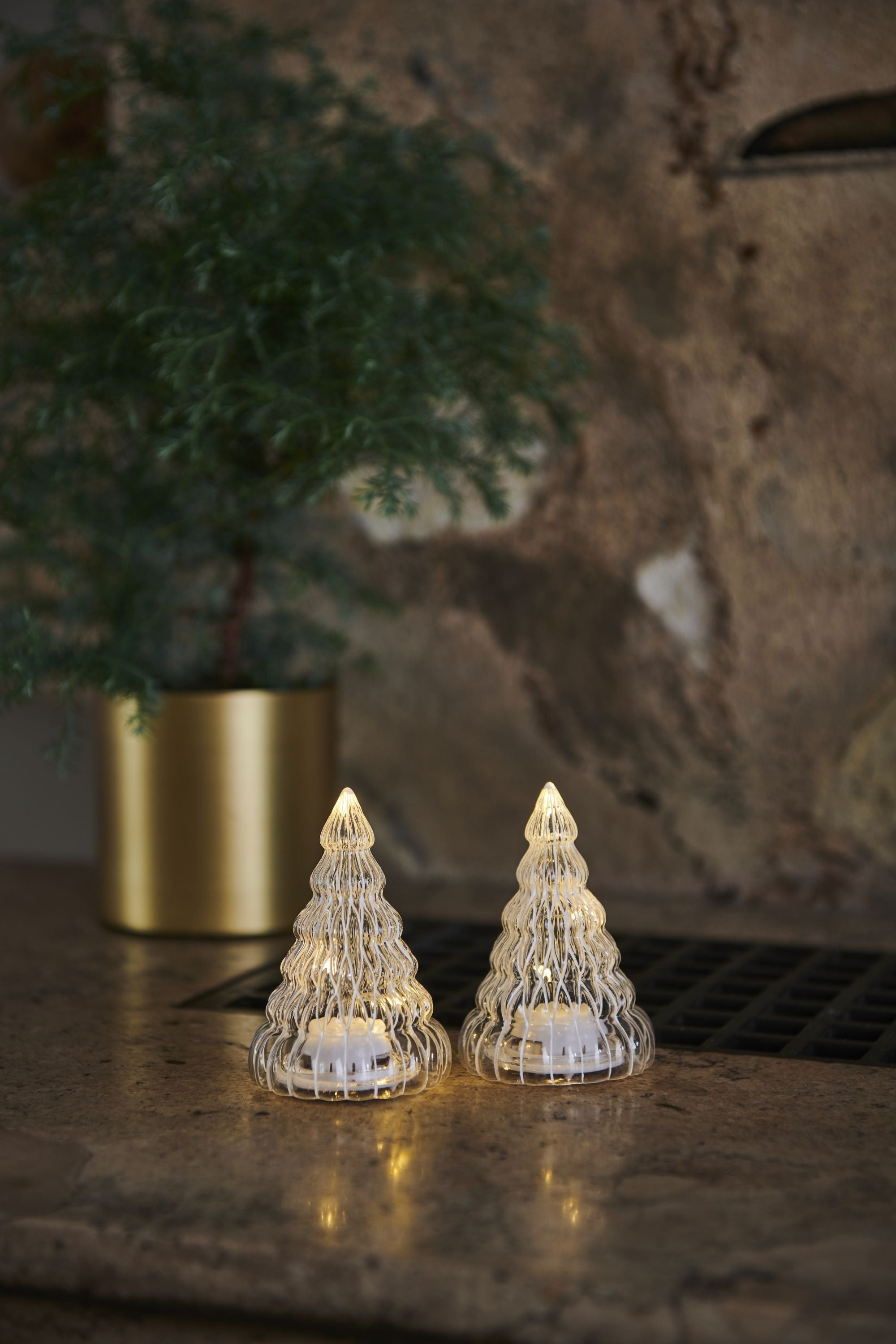 Sirius Lucy Tree 2pcs H9cm, Clear/White