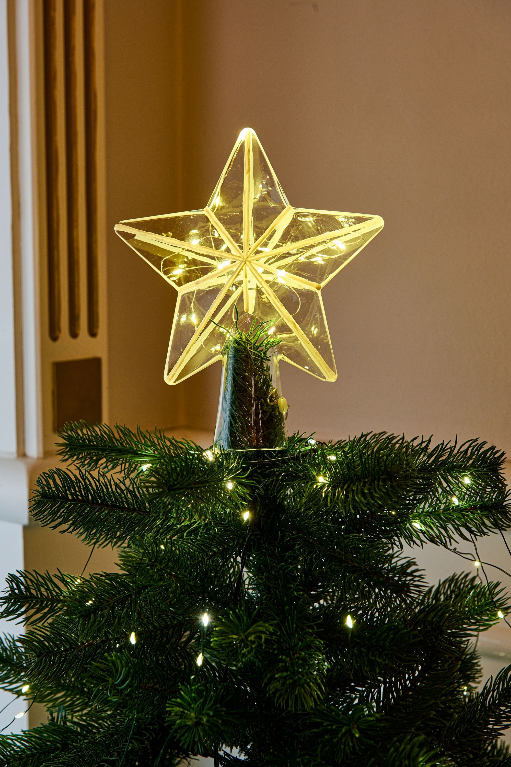 Sirius Agnes Christmas Tree Top 20 a mené 18x6,5x22 cm