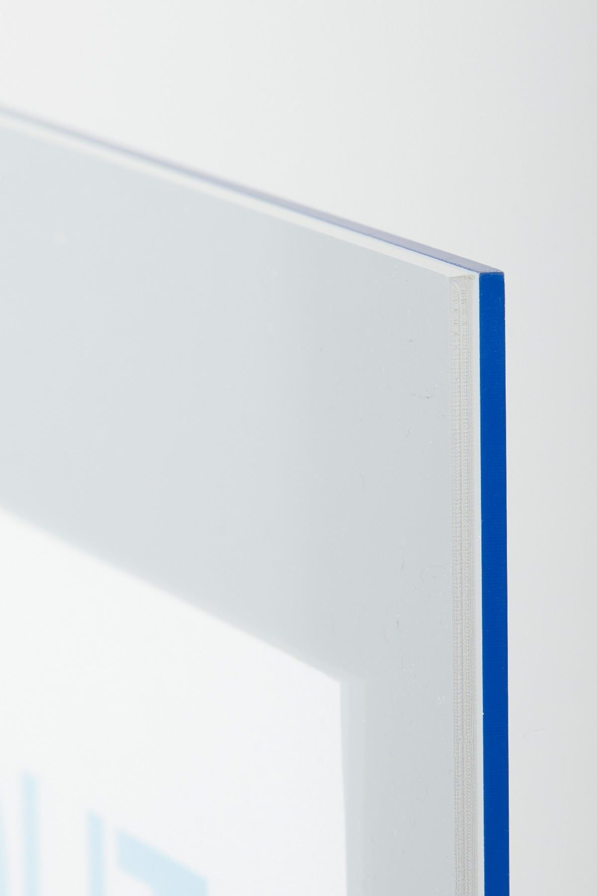 Studio sur le cadre sans cadre A2 rectangle, bleu
