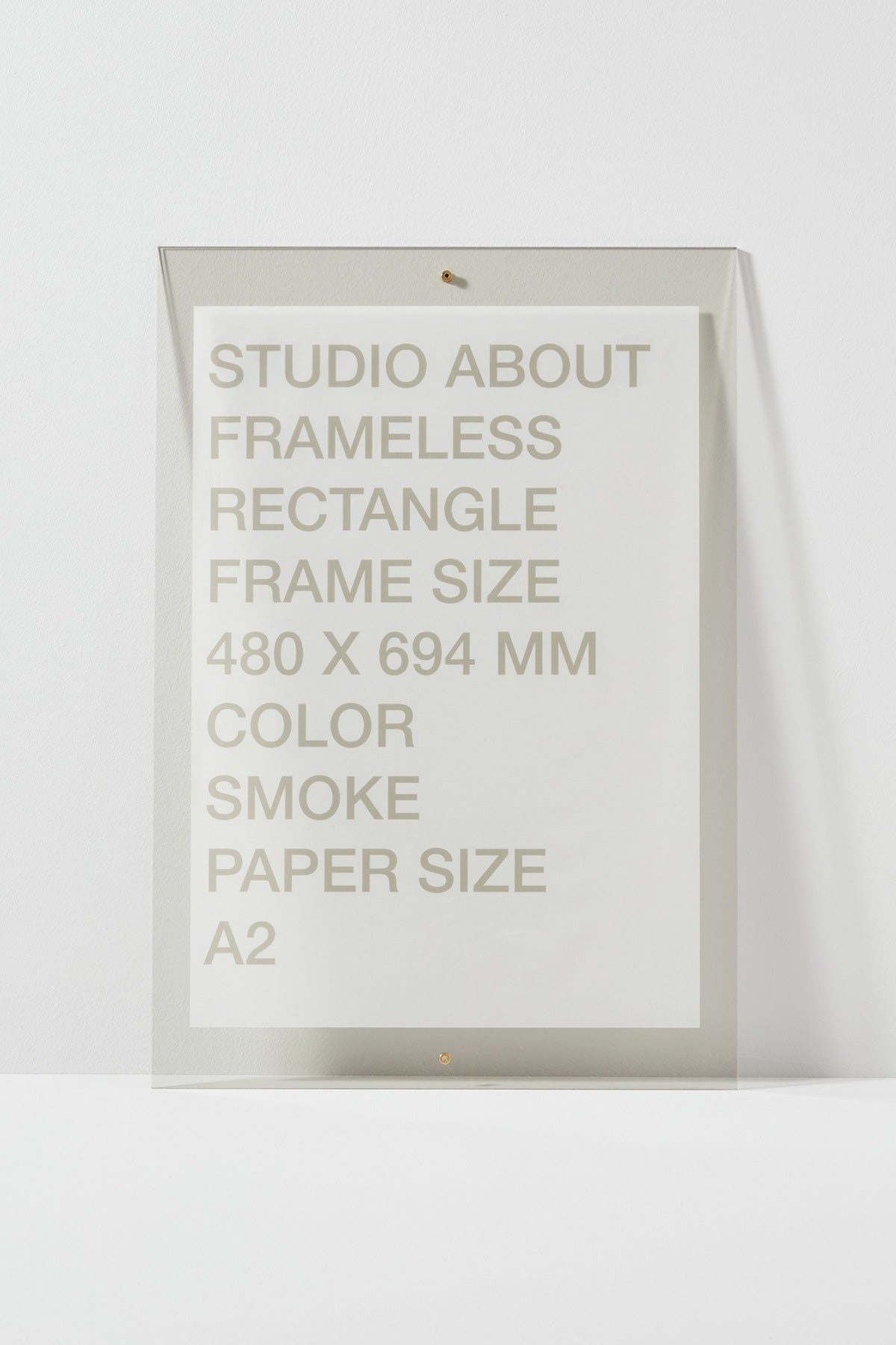 Studio About Frameless Frame A2 Rectangle, Smoke