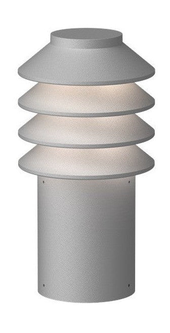 Louis Poulsen Bround Garden Bollard a mené 2700 K 14 W Base avec adaptateur court, aluminium