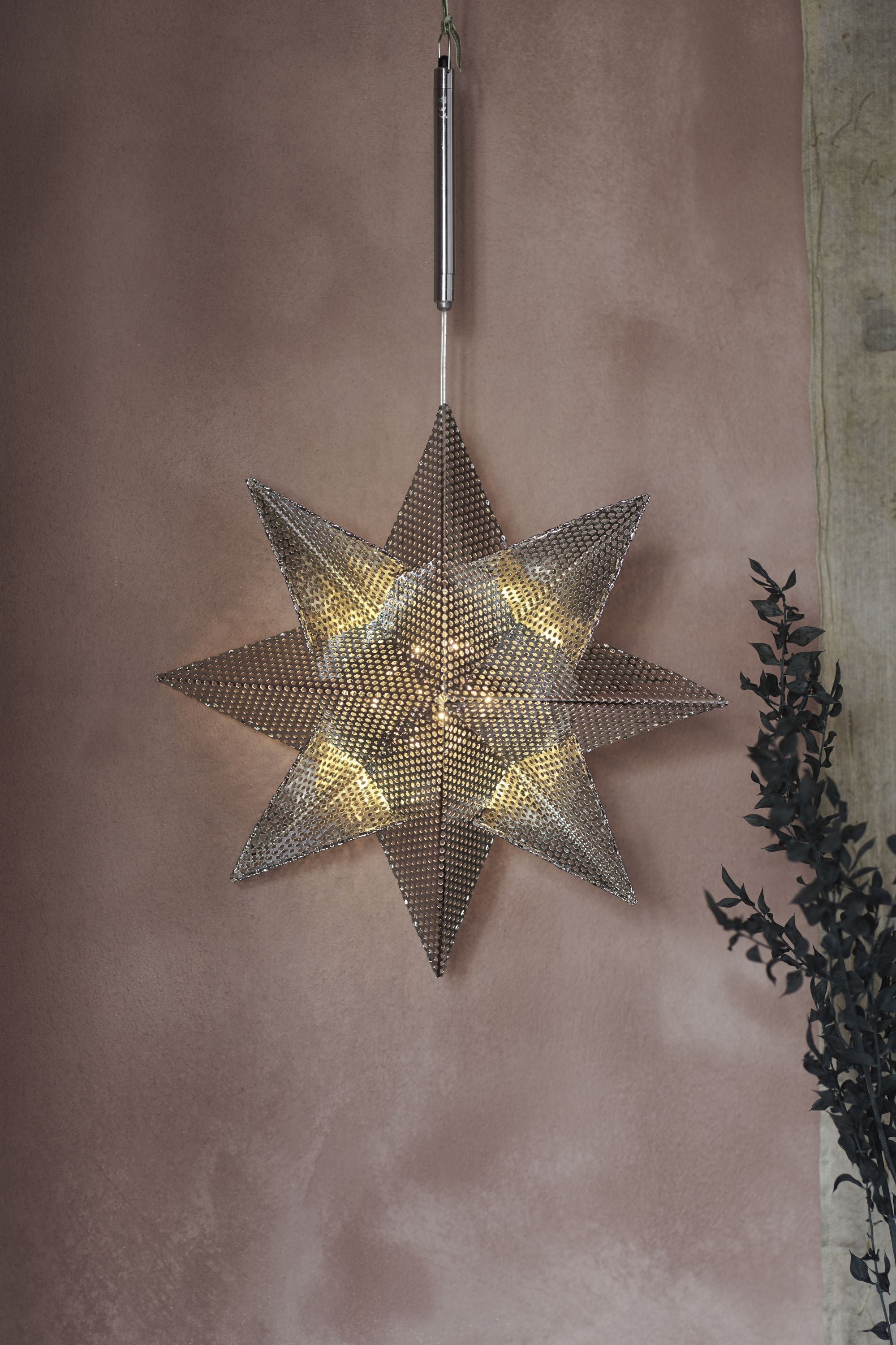 Sirius Lene Star Ø33cm, argent