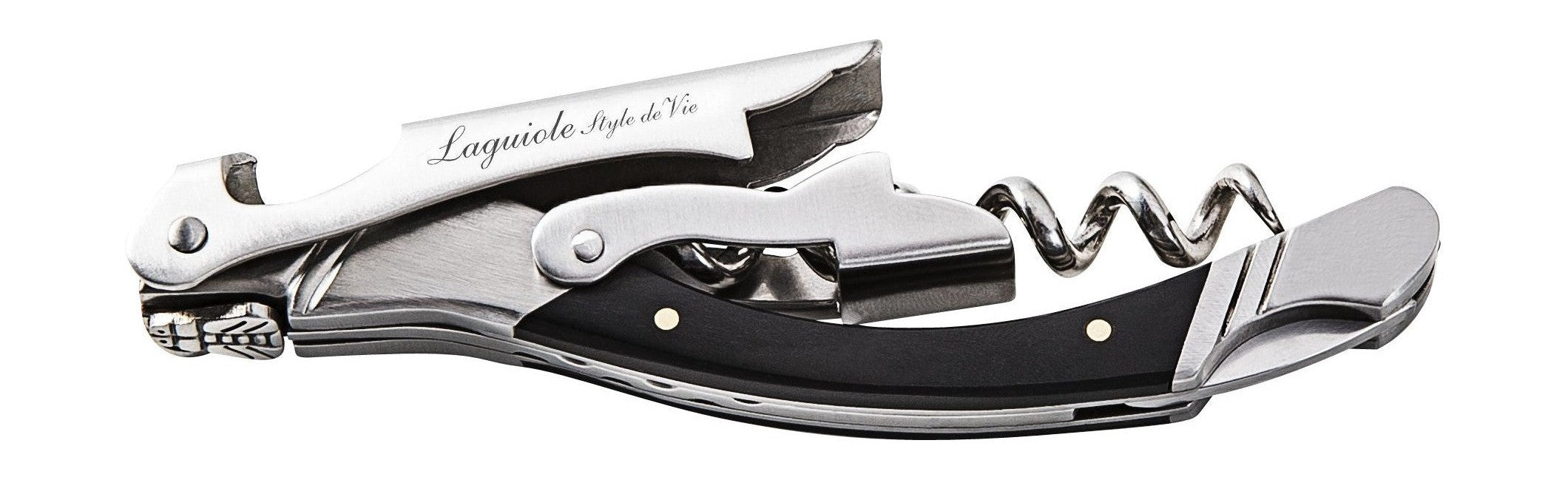 Style de vie autentique Laguiole luksuslinie Corkscrew, Black Ebony Wood