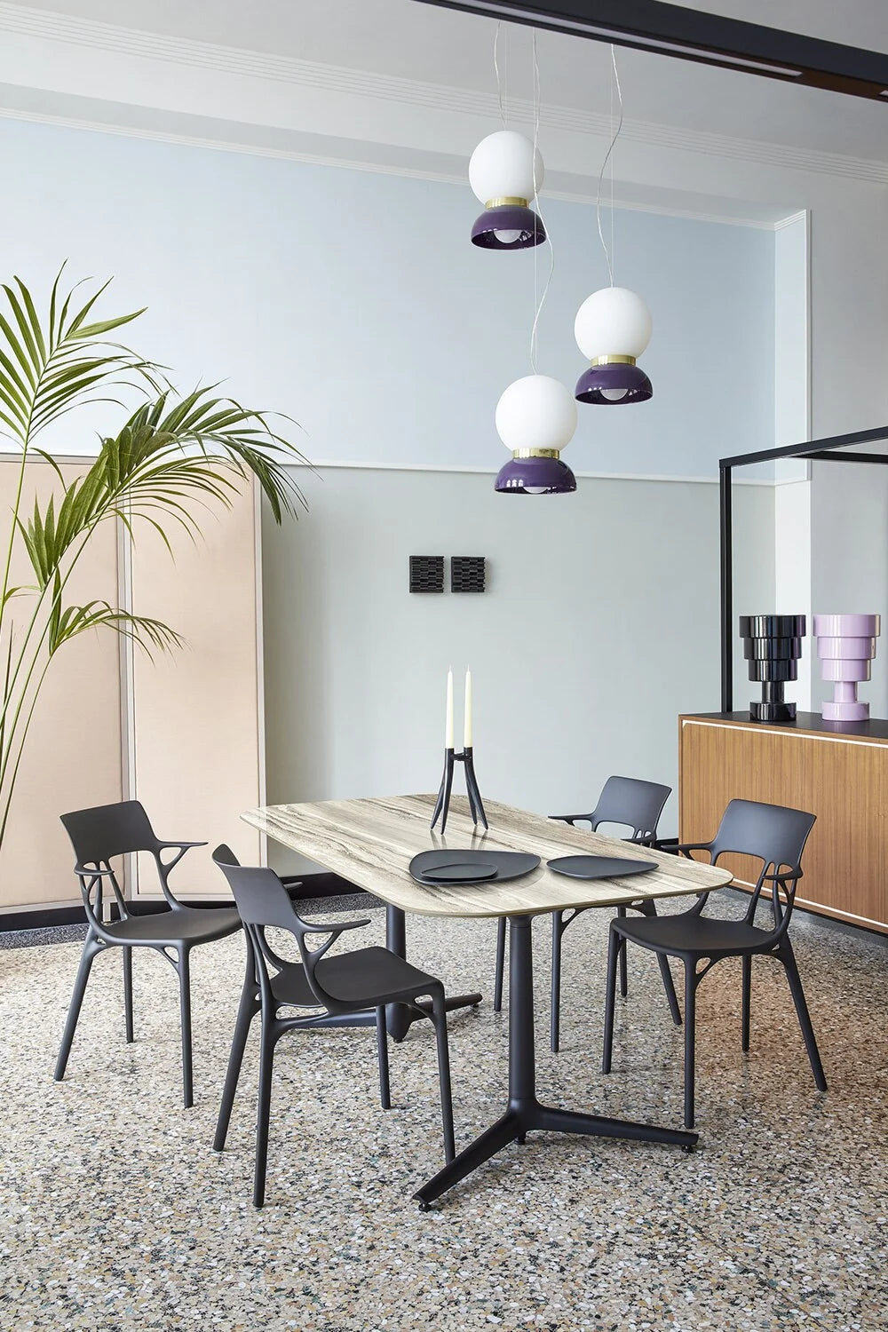 Kartell A.I. Stuhl, schwarz