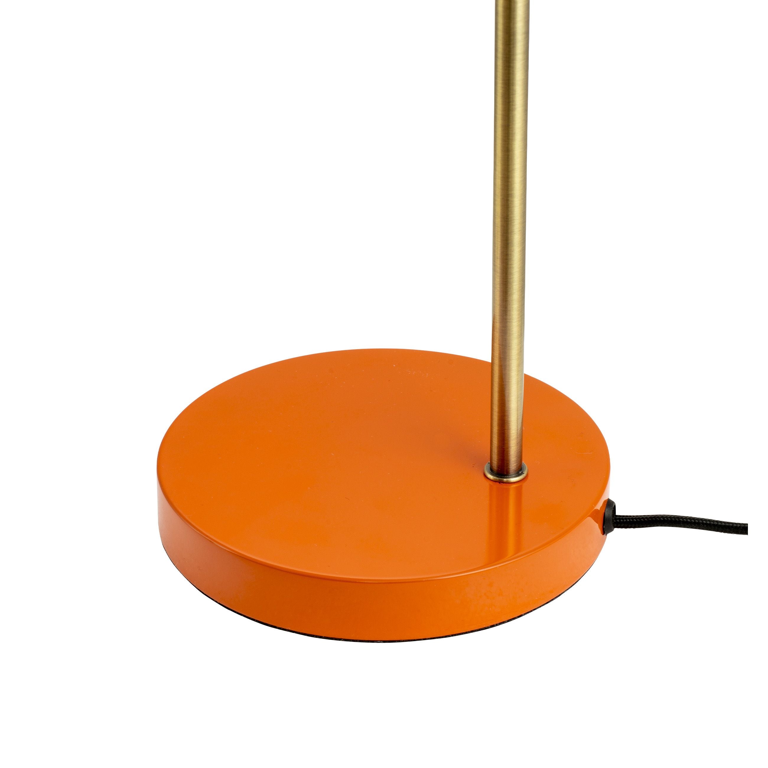 Dyberg Larsen Ocean Table Lampe, orange/messing