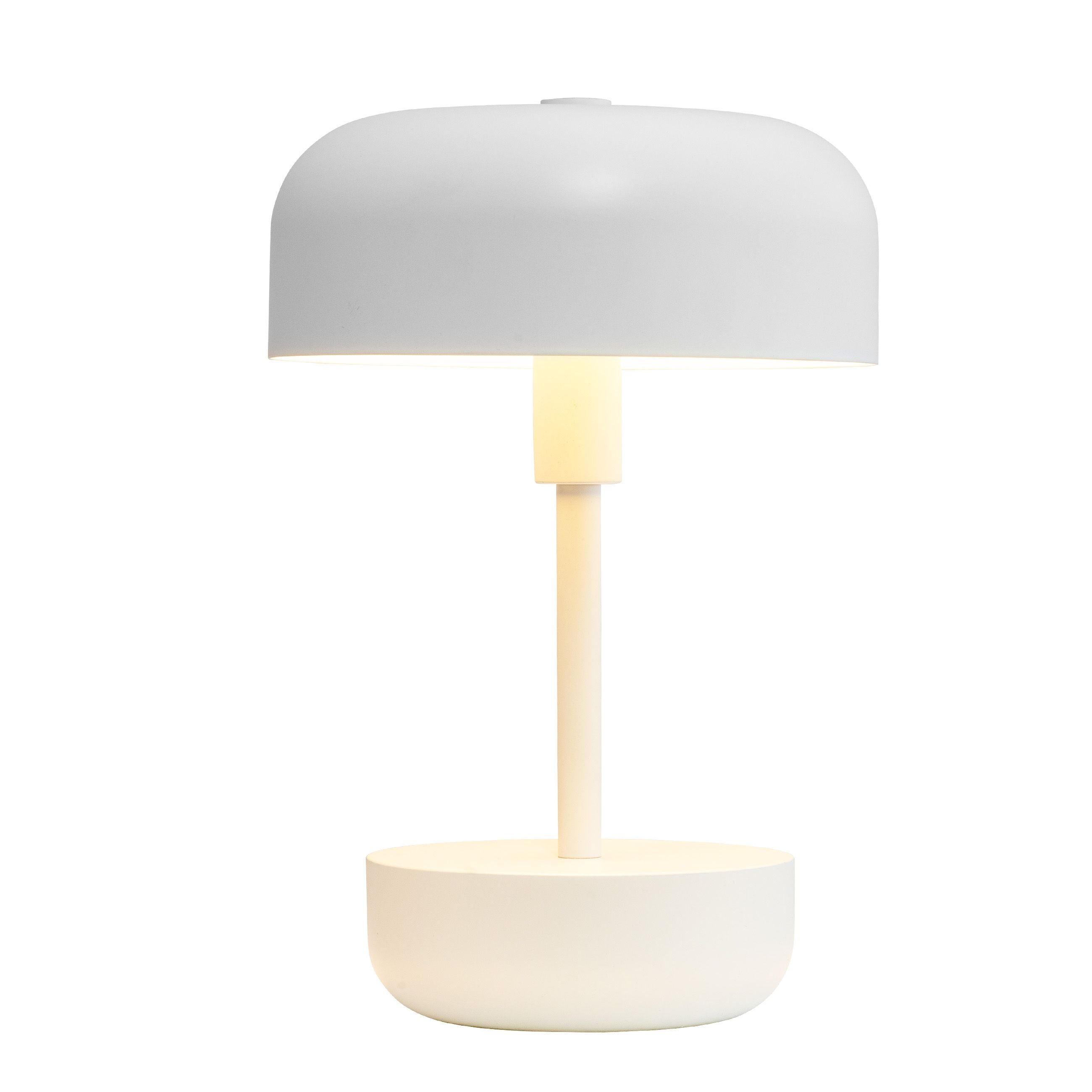 Dyberg Larsen Haipot Lámpara de mesa recargable, blanco