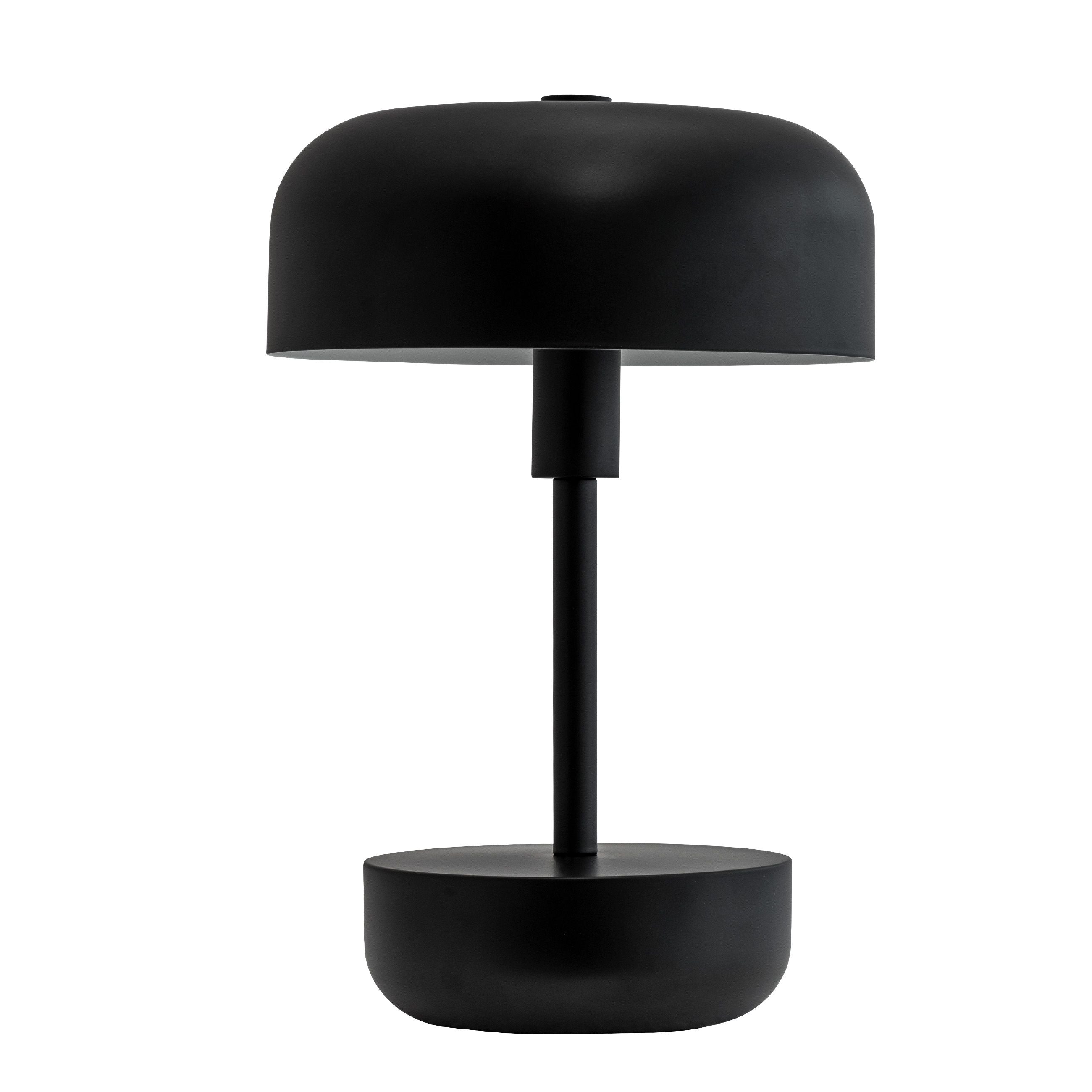 Dyberg Larsen Haipot Lámpara de mesa recargable, negro