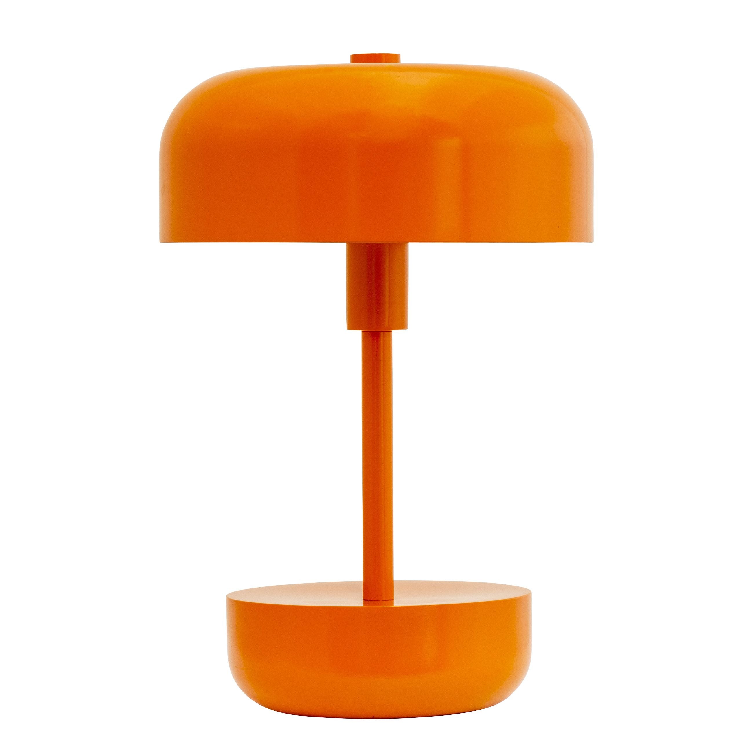 Lámpara de mesa recargable de Dyberg Larsen Haipot, naranja