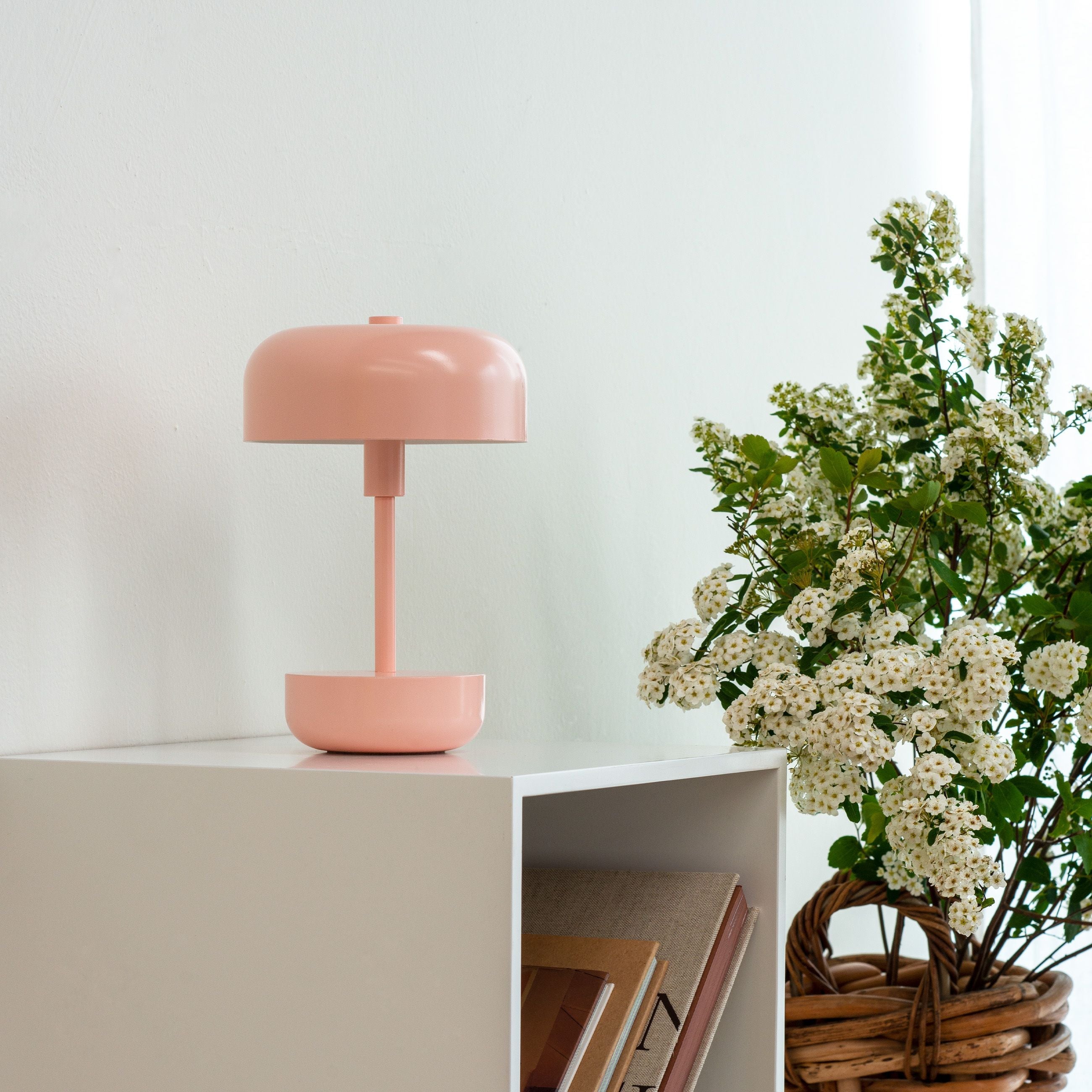 Dyberg Larsen Haipot Rechargeable Table Lamp, Pink