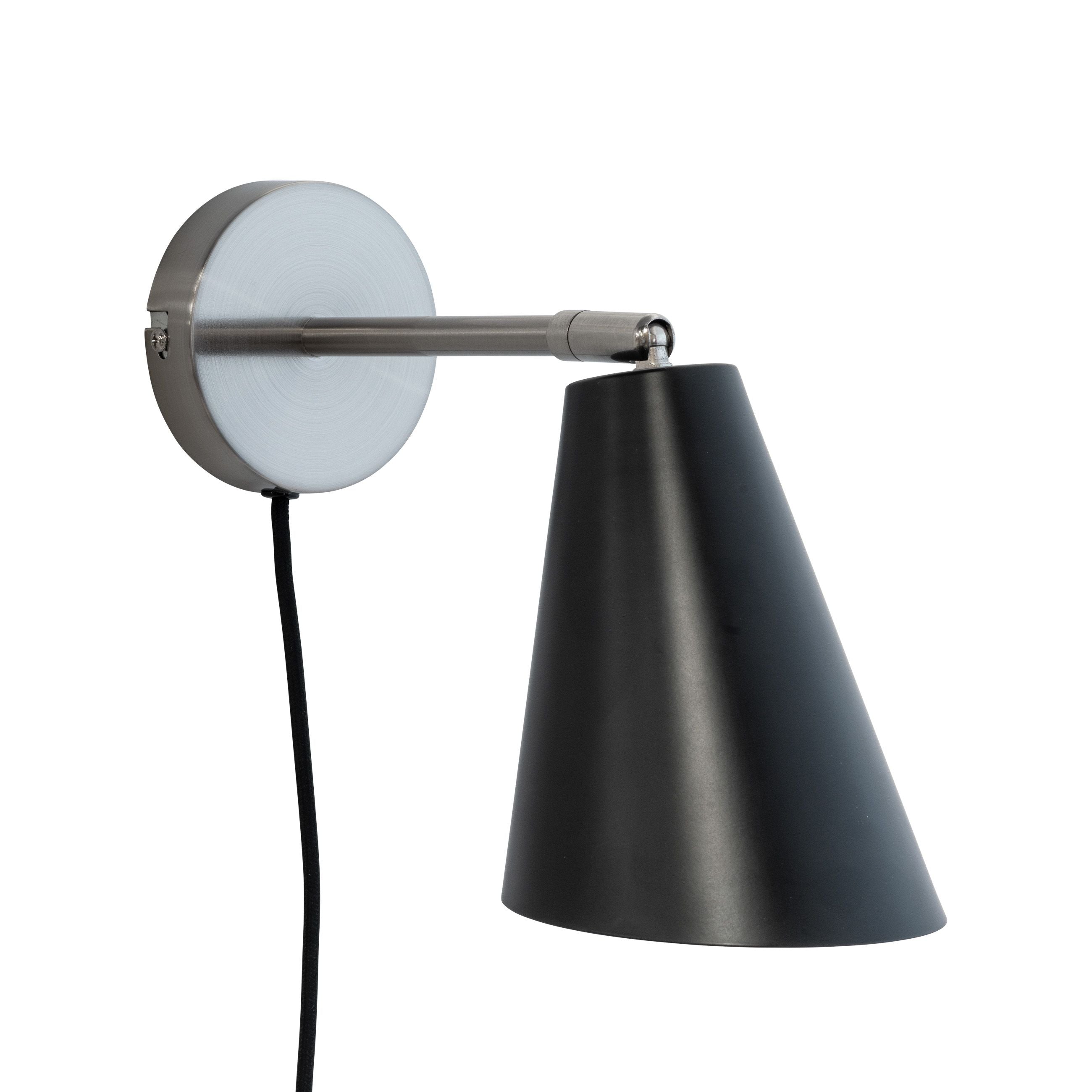 Dyberg Larsen Oswald Table Wall Lamp, Black/Steel