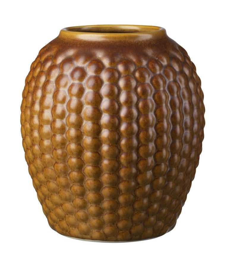 FDB Møbler S7 Lupine Vase Wide H: 19 cm, Golden Brown