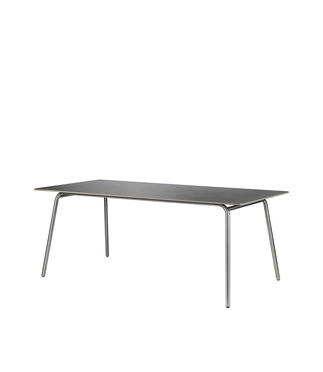 FDB Møbler M21 Teglgård Garden Table Steel/Stone, 90x180 cm