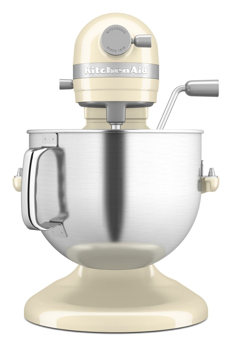 Ayuda de la cocina Tazón artesanal Métaga de soporte de elevación 6.6 L, crema de almendras