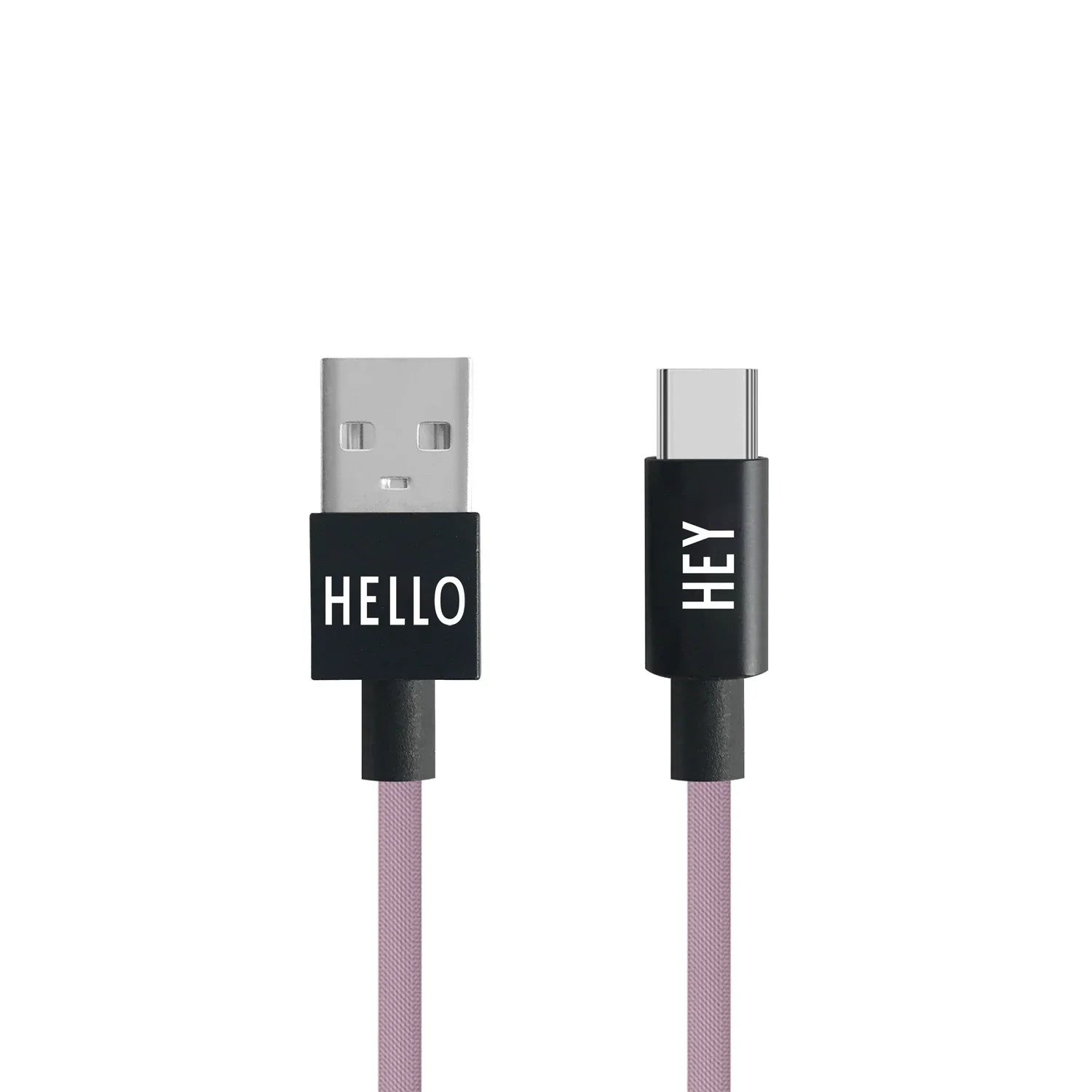 Design bogstaver mit kabel USB C kabel 1m, lavendel