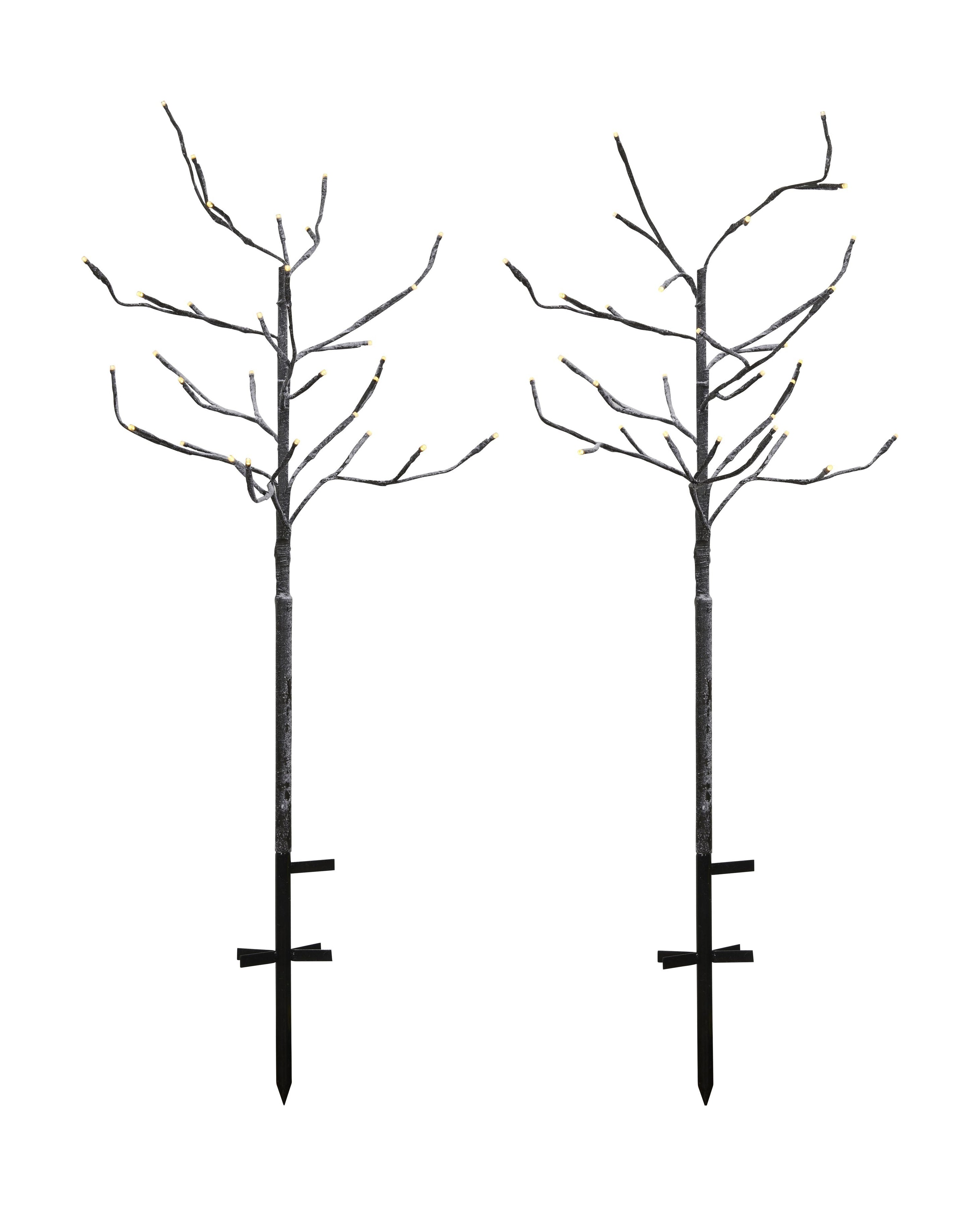 Sirius Alex Tree 2 stk. 2x30 L H80cm Ø15cm+25cm, brun/snehvid
