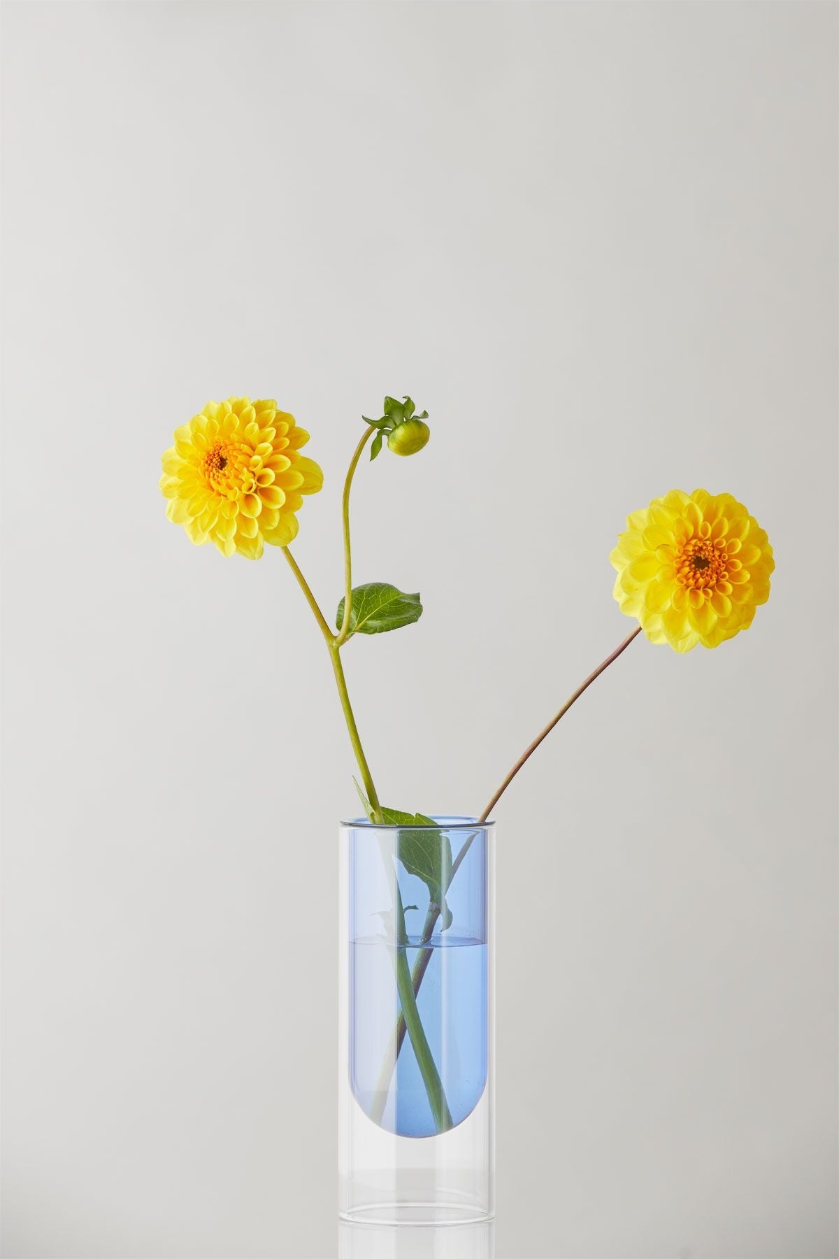 Studio om blomsterrørvase 16 cm, blå