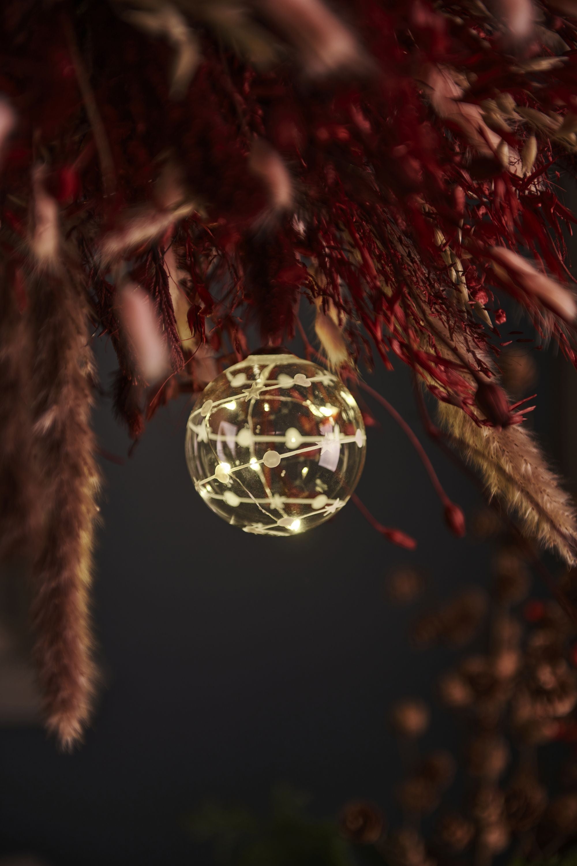 Sirius dulce bola de Navidad Ø8 cm, blanco/claro