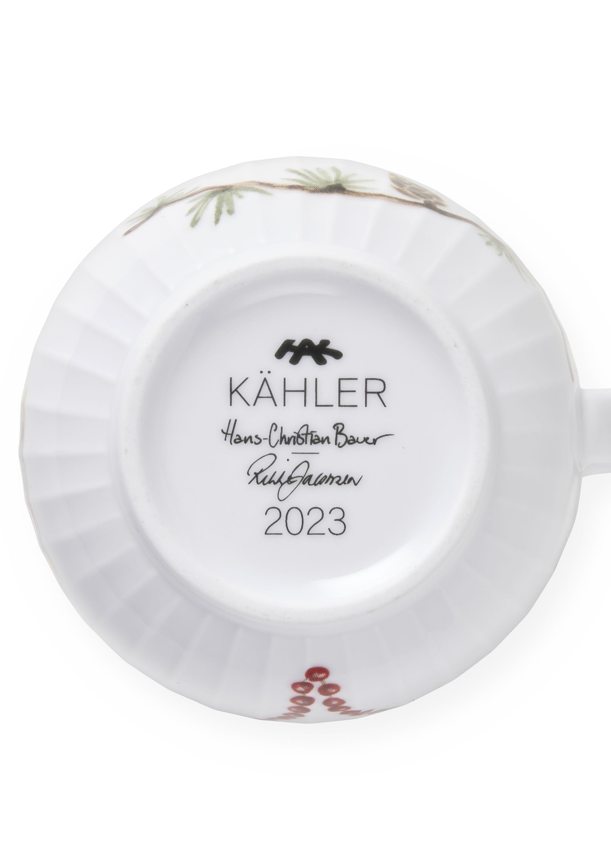 Taza de Navidad Kähler Hammershøi 2023 33 CL White W. Deco