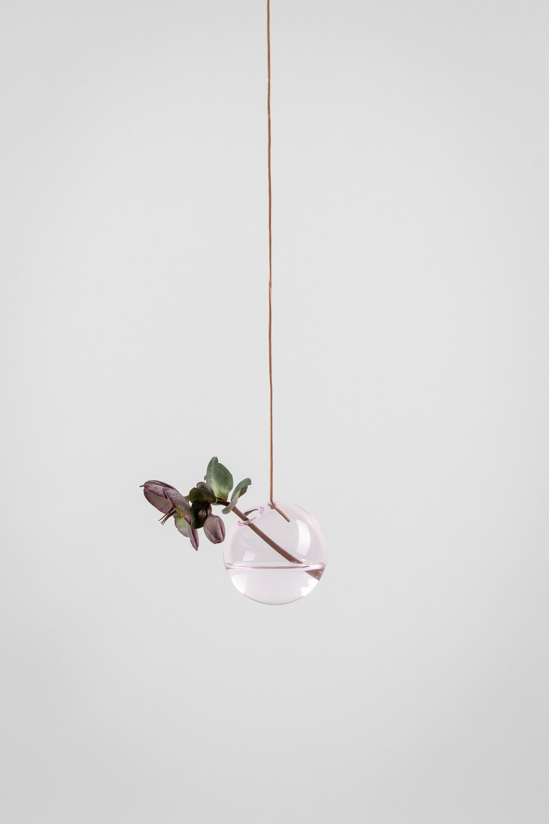 Studio About Hanging Flower Bubble Vase Small, Rose