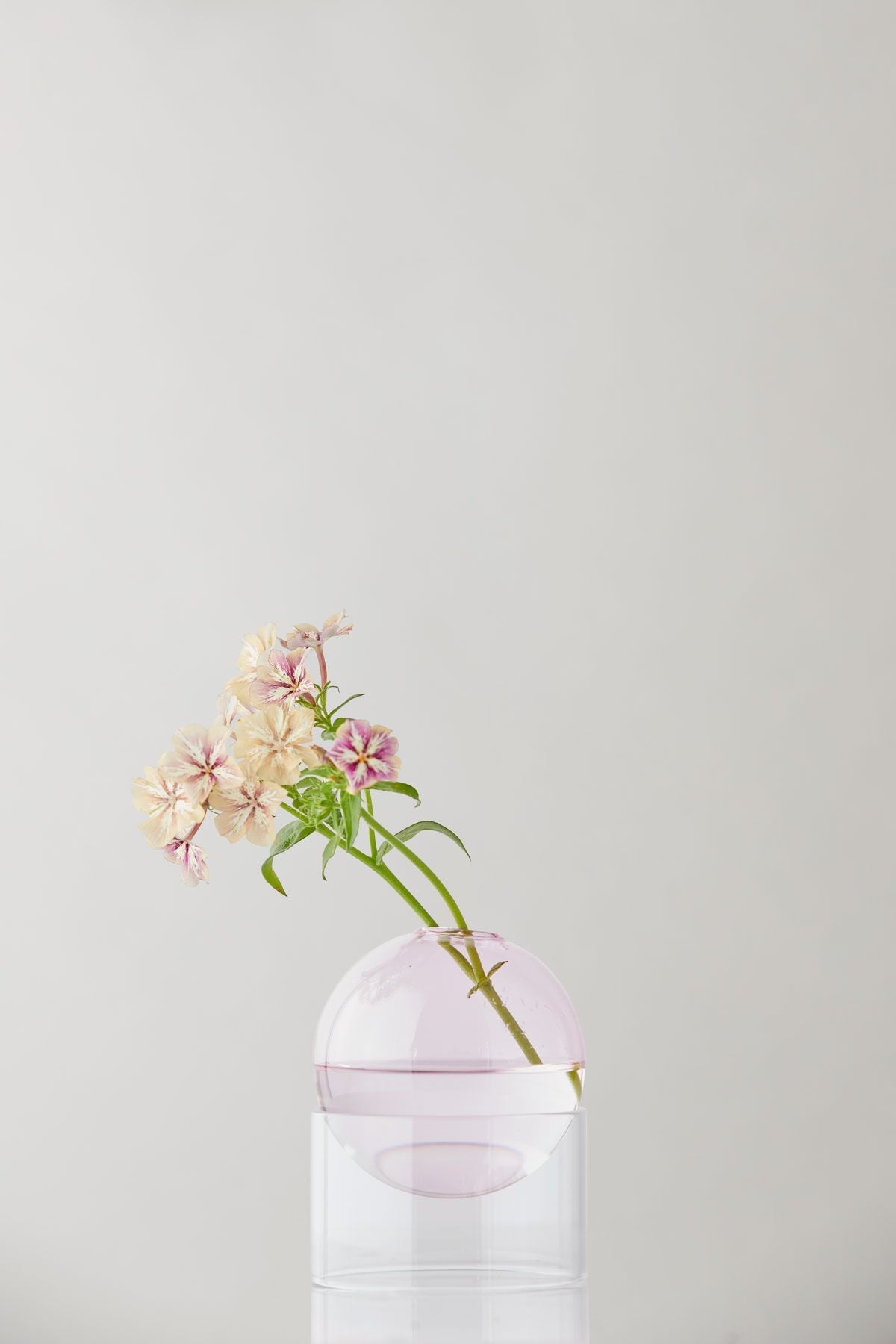 Studio About Standing Flower Bubble Vase 10 Cm, Rose