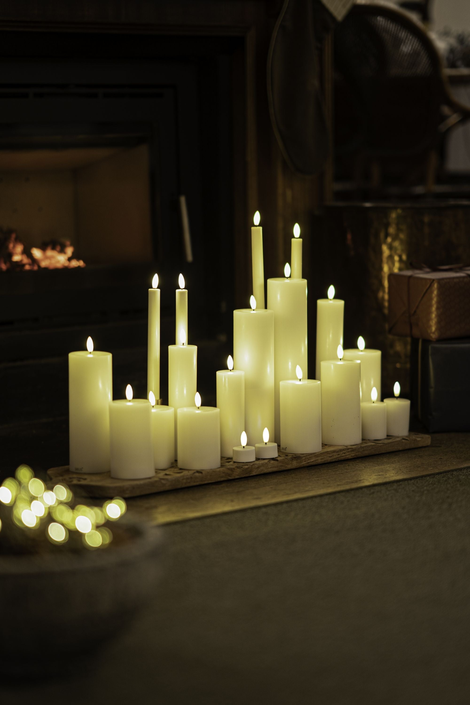 Sirius Sille Rechargeable Led Candle White, ø7,5x H30 Cm