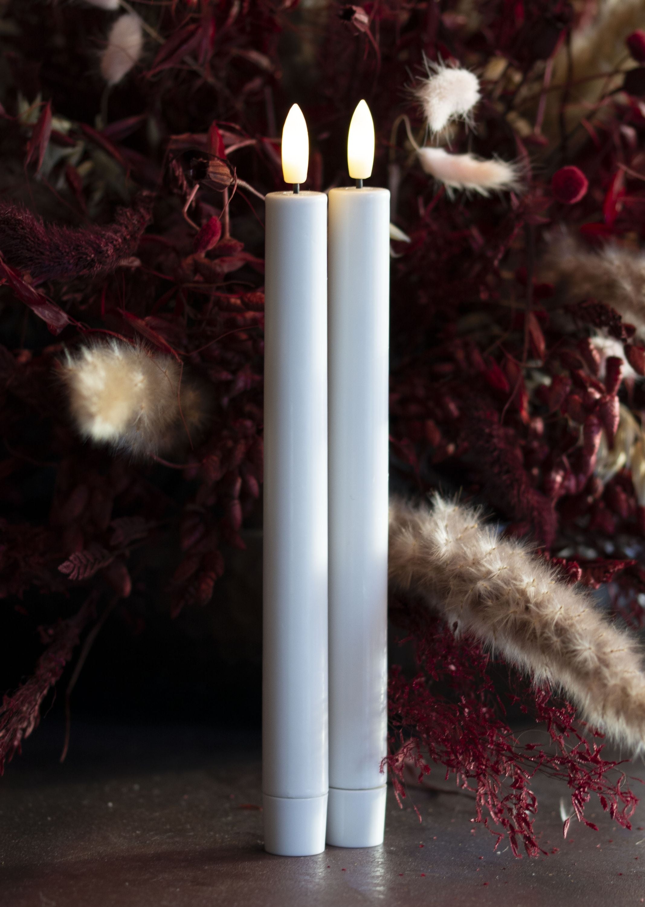 Sirius Sille genopladelig krone LED -lys 2 stk. Hvid ØX H 2,2x25 cm