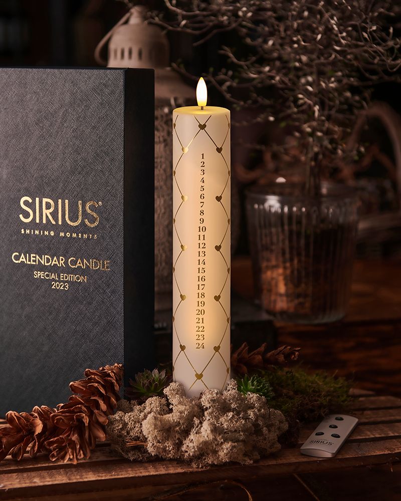 Sirius Sille Calendar Vela Ø5x H29cm, edición especial 2023