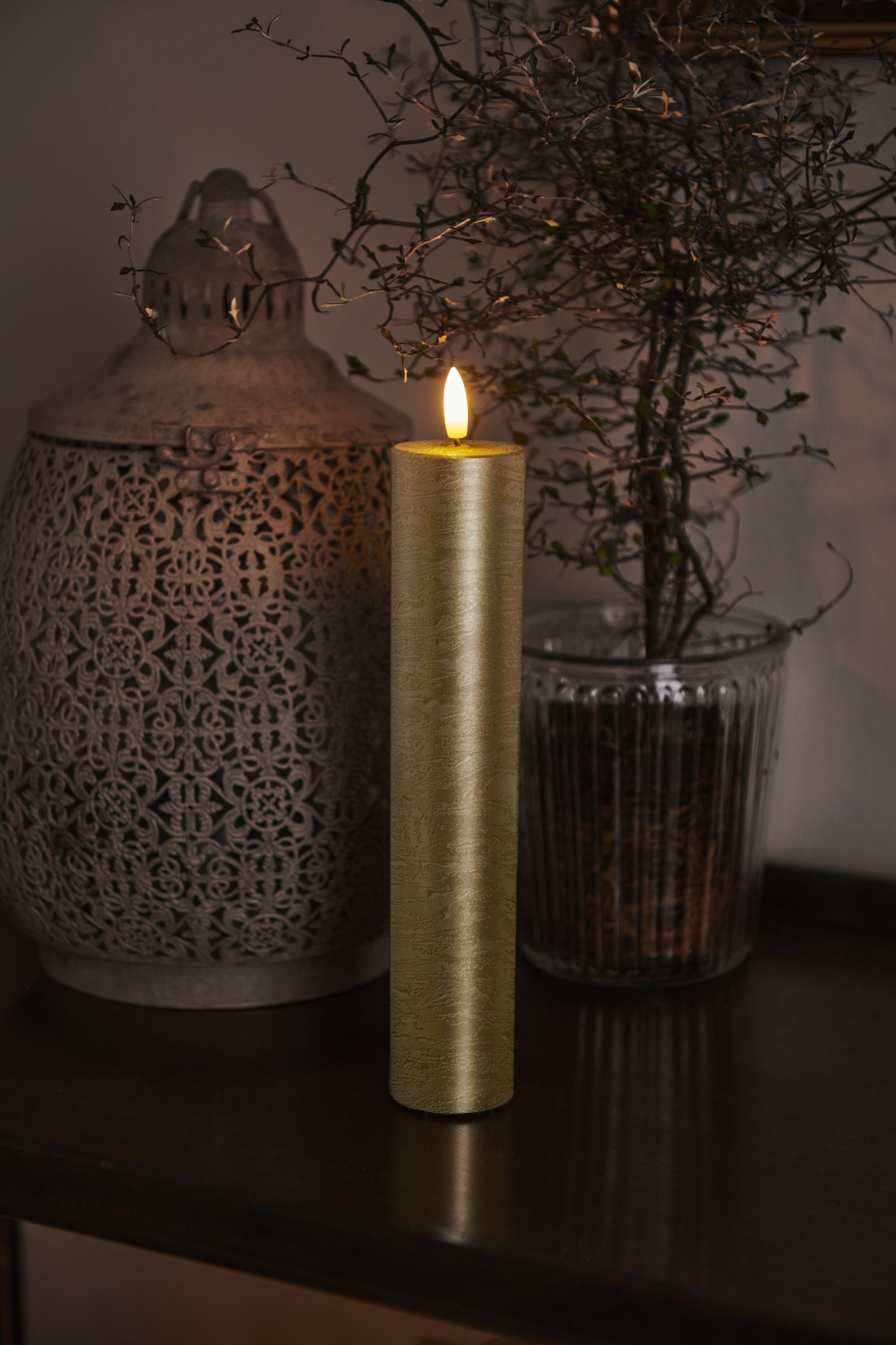 Sirius Sille LED Candle Ø5x H25cm, or