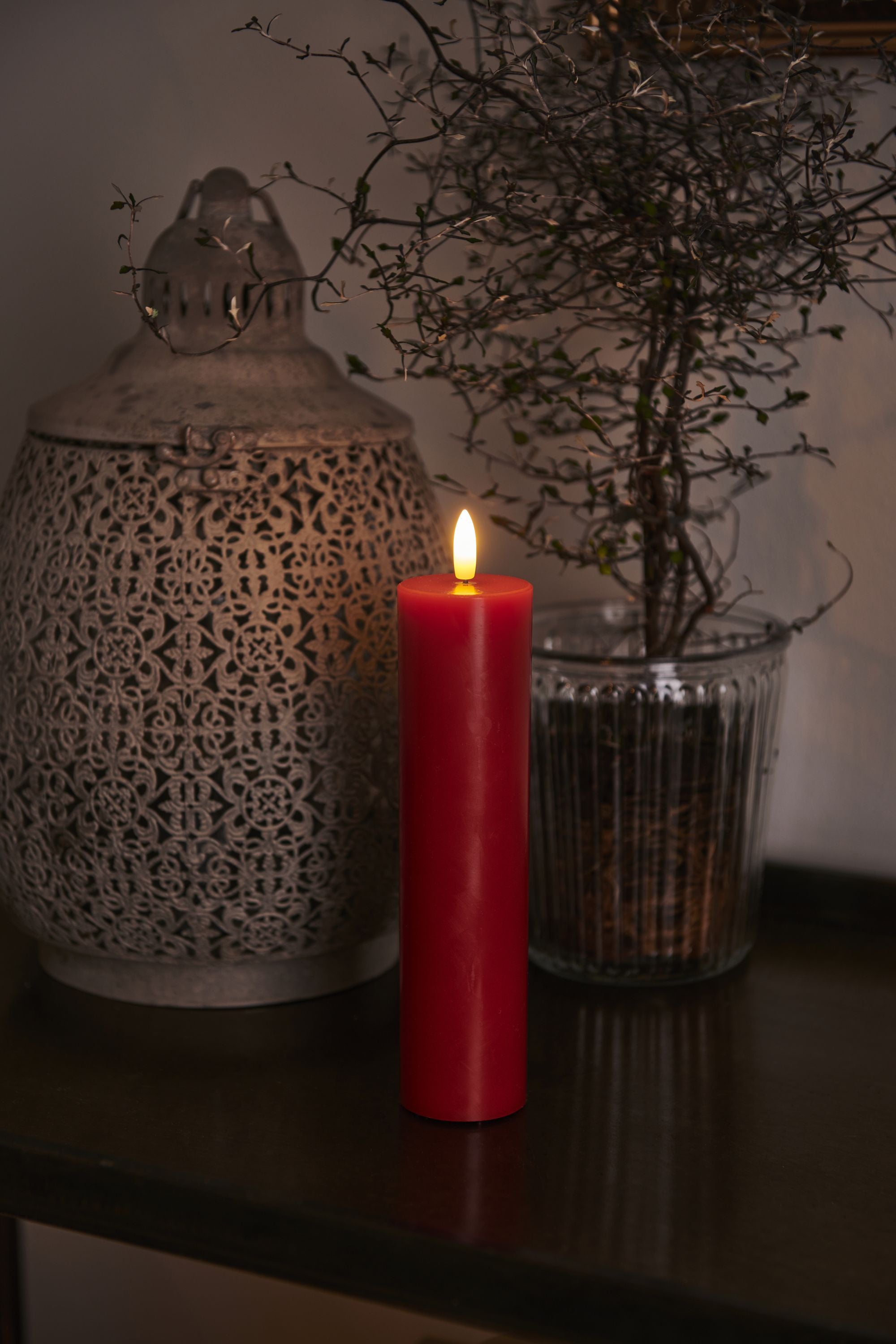 Sirius Sille Led Candle ø5x H20cm, Red