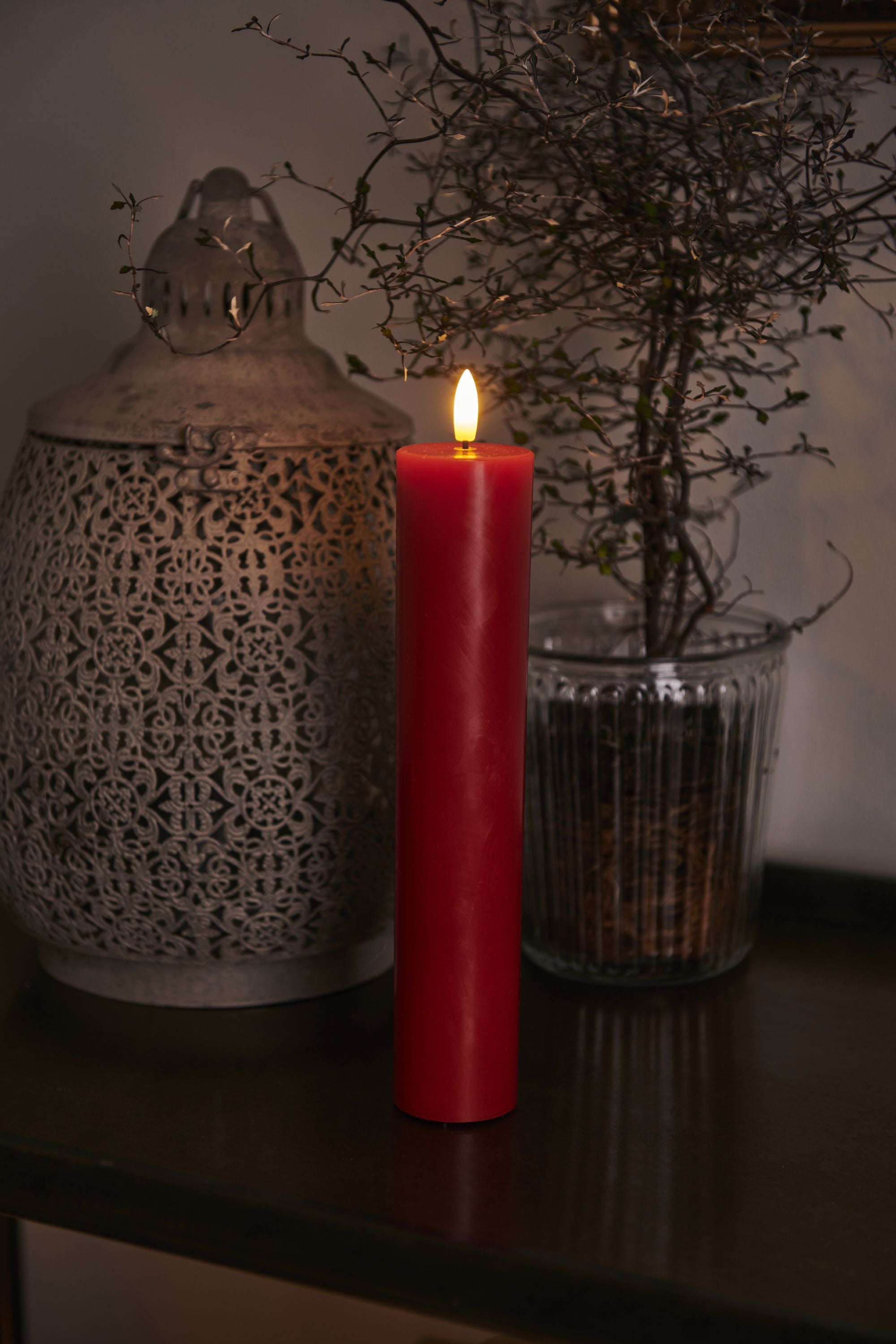 Sirius Sille Led Candle ø5x H25cm, Red
