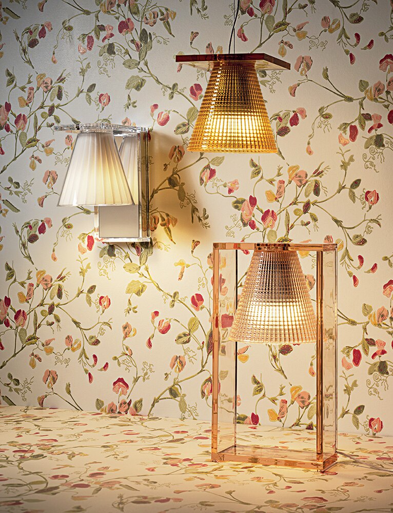 Kartell leichte Lufttischtischlampe, Beige