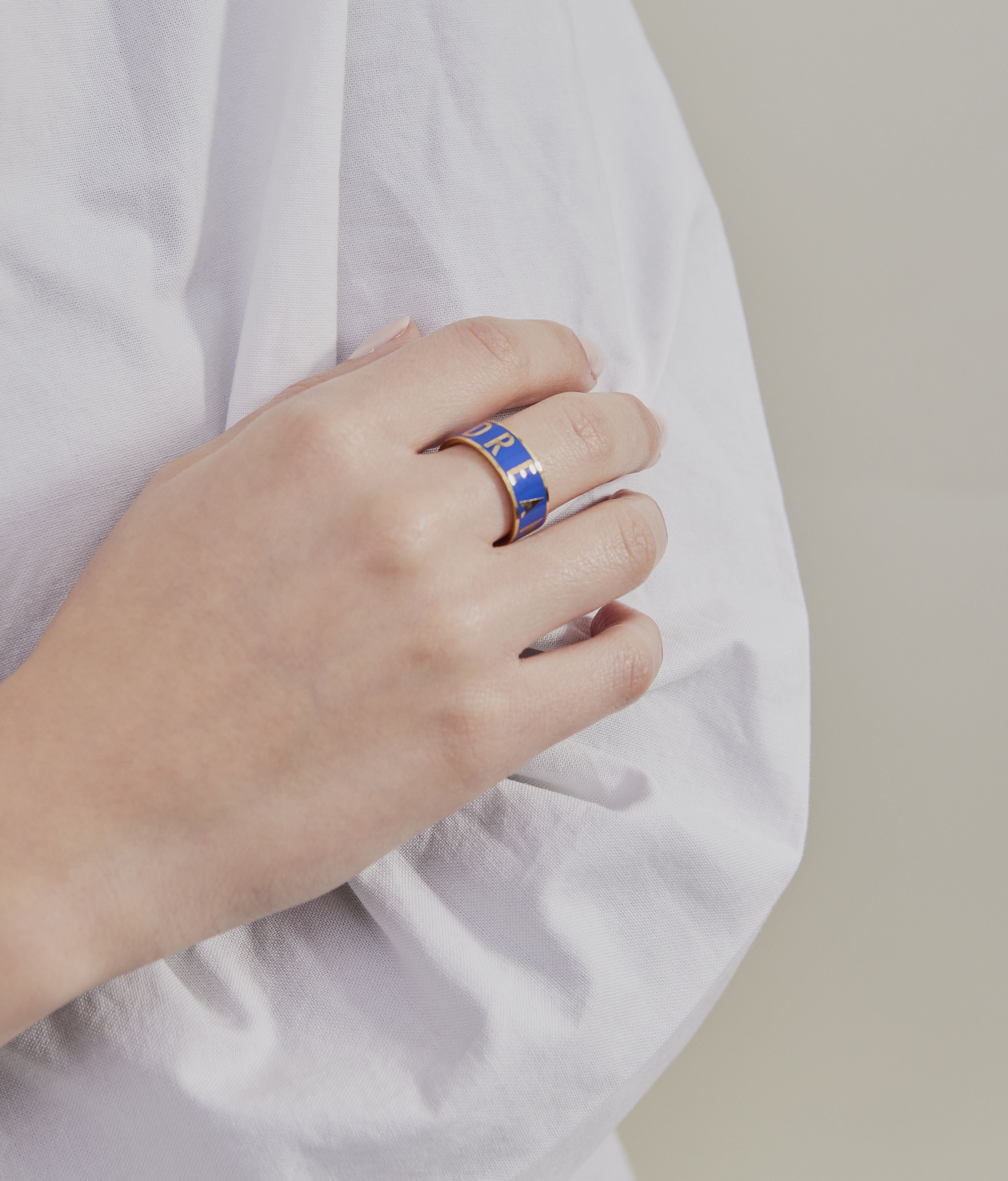 Lettres de conception Word Candy Bangle, Dream / Cobalt Blue