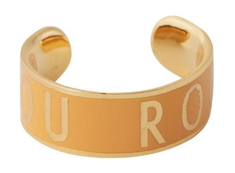 Designbokstäver Big Word Candy Ring, You Rock/Orange