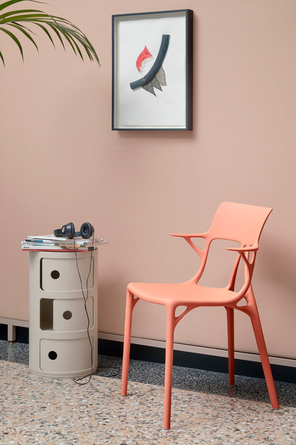 Kartell Componibili Bio Container 3 Elements, Pink