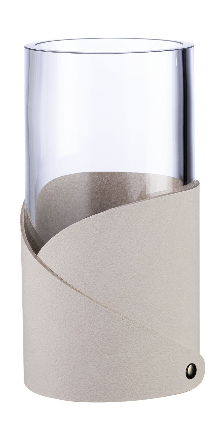 Lind -DNA -Falte Vase S, Auster weiß