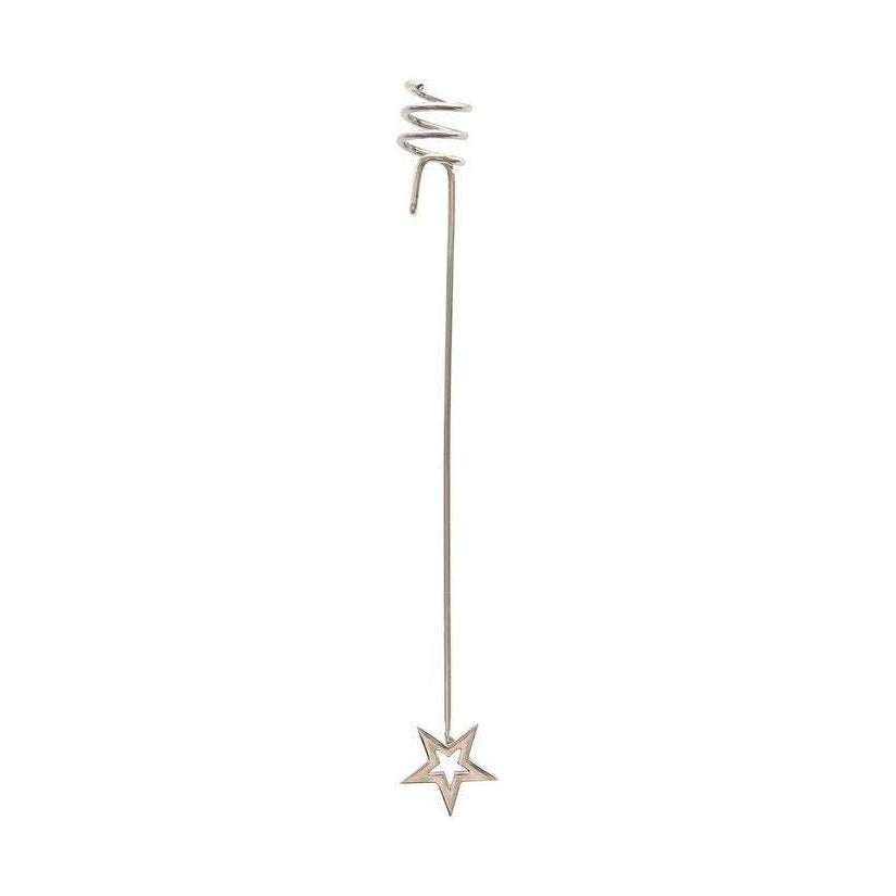 Ai Ries Kerzenhalter für Weihnachtsbaum mit Stern, Silber