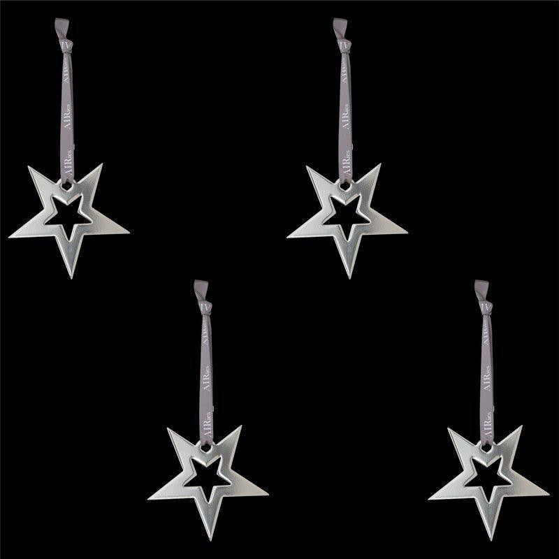 Ai Ries Star Silber Set von 4, klein