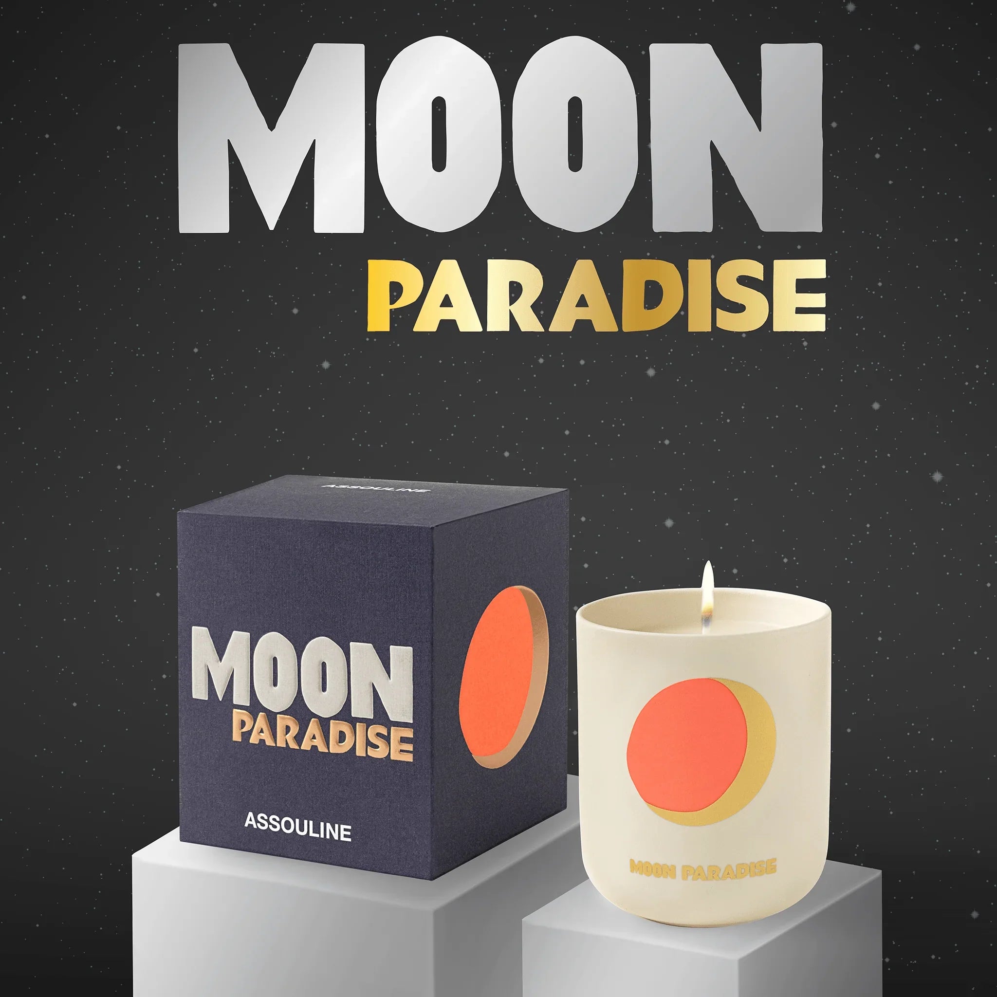 Assouline Moon Paradise - Voyage de la bougie à domicile