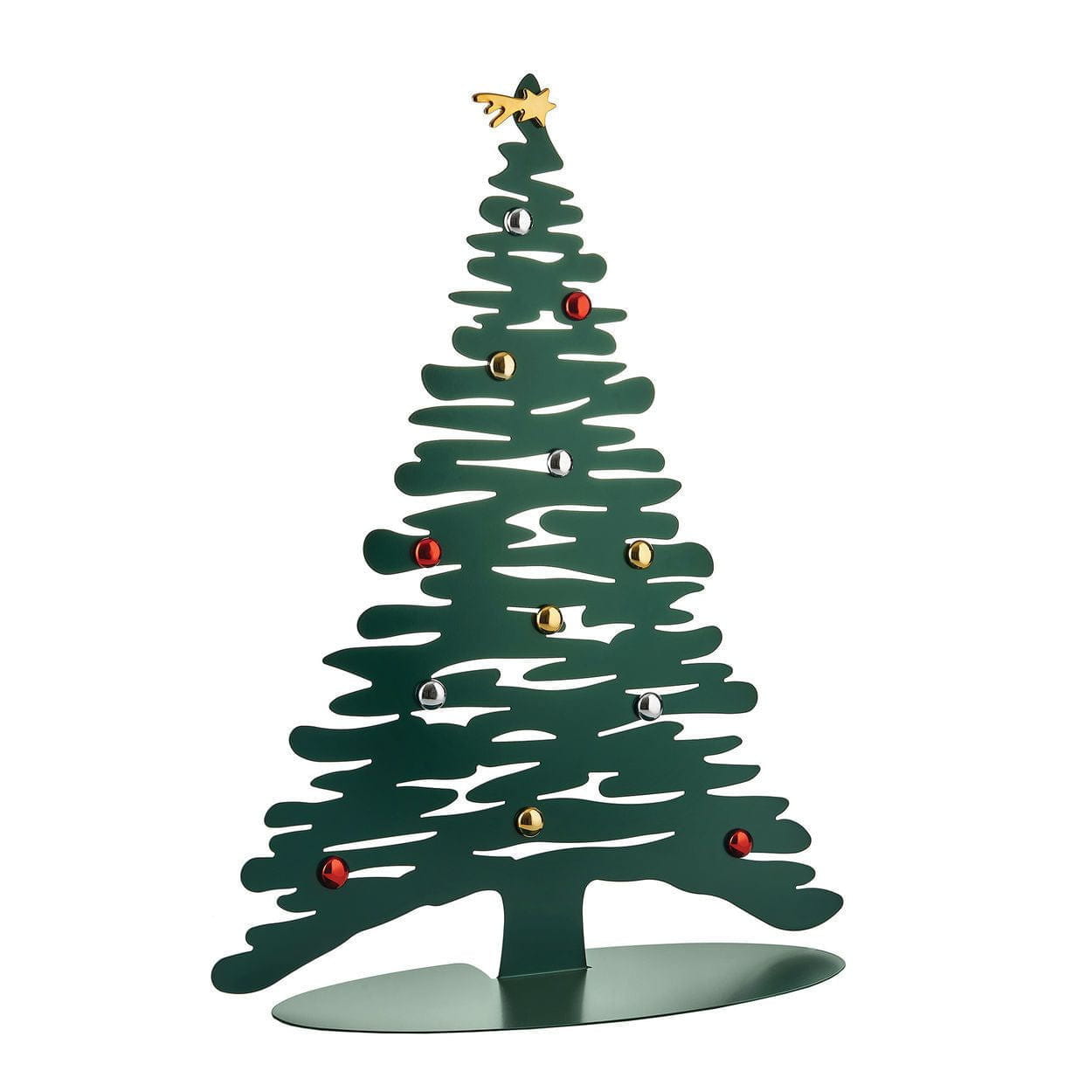 Alessi Bark para decoraciones navideñas de Navidad verde, 70 cm