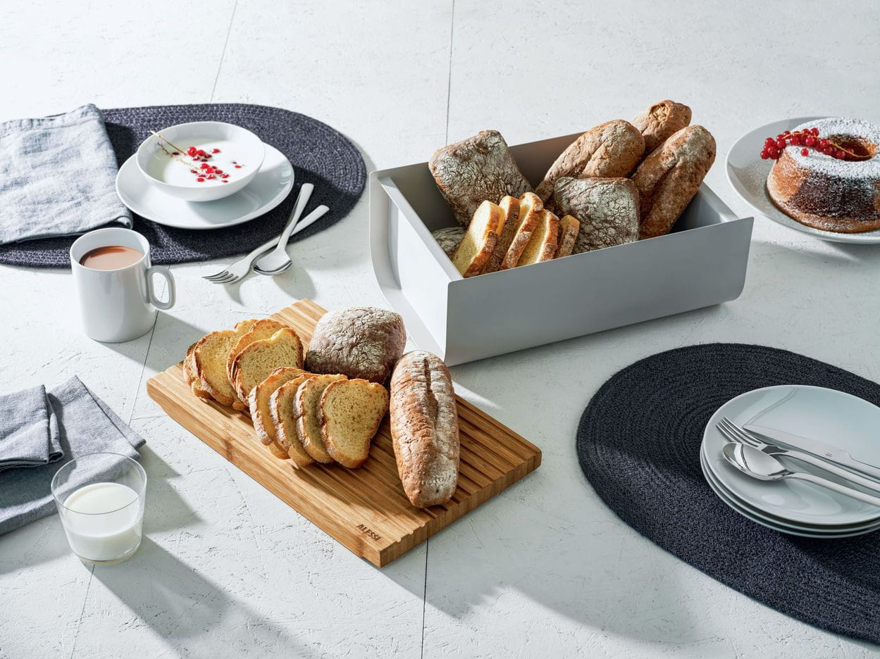 Alessi Mattina Brotkasten, dunkelgrau