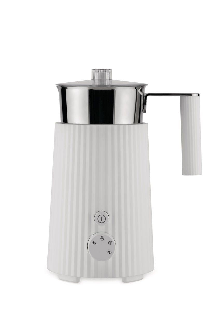 Alessi Plissé Multi -Funktion Induktion Milch Frother 350 ml, weiß