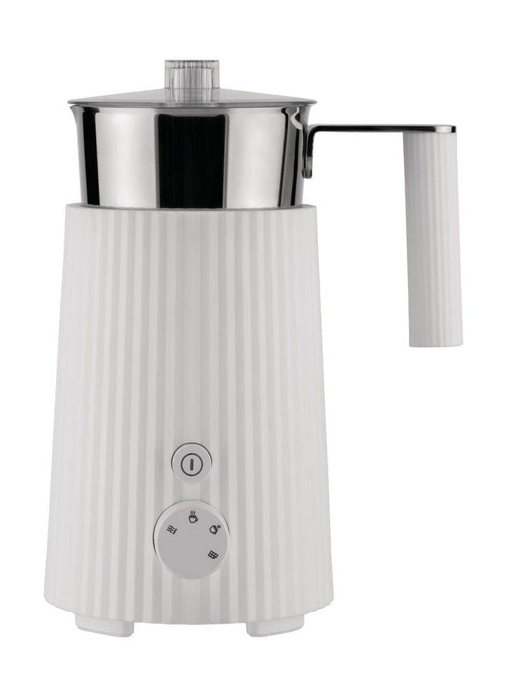 Alessi Plissé Multi Function Inducción Leche Frother 350 ml, blanco