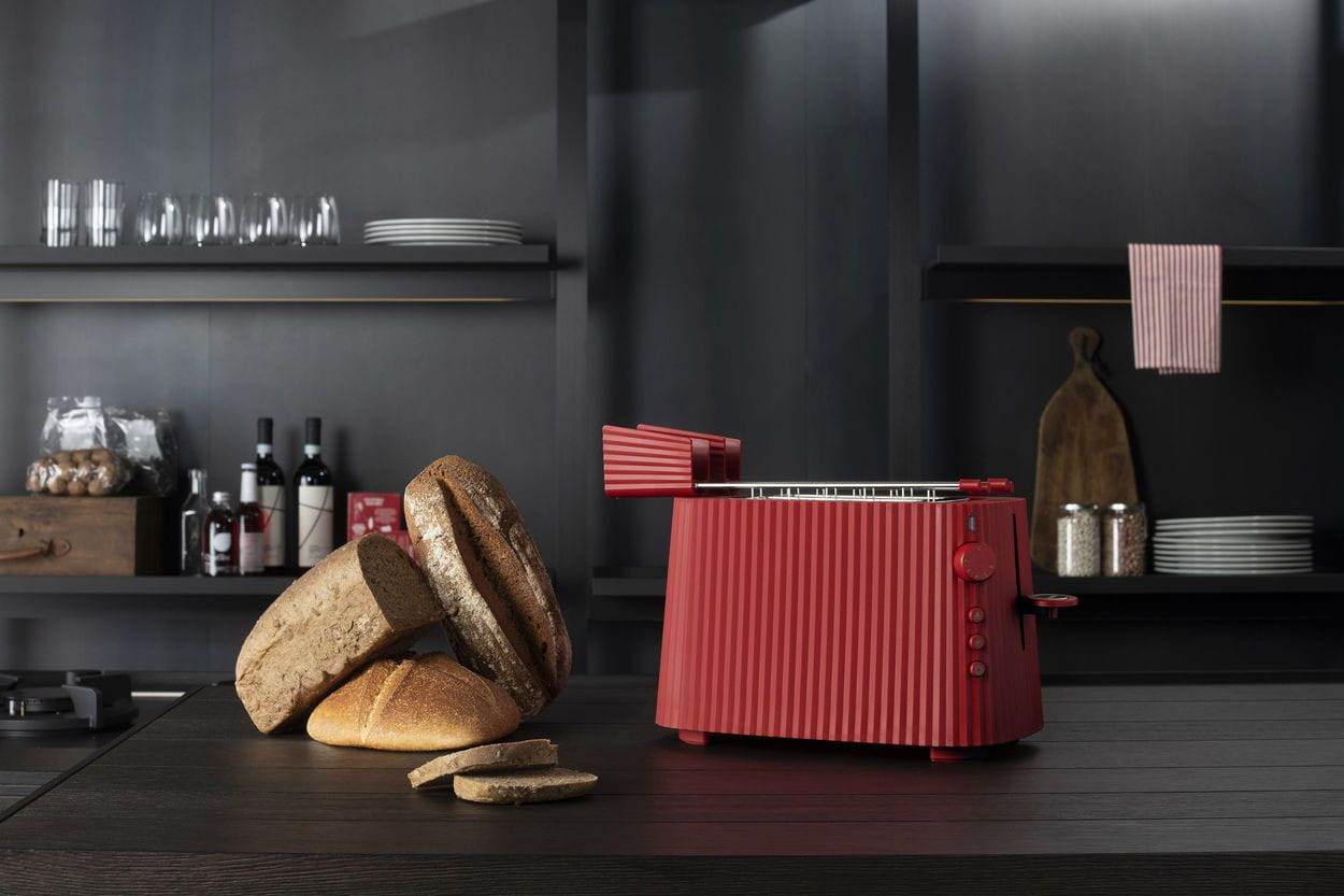 Alessi Falten -Toaster, rot