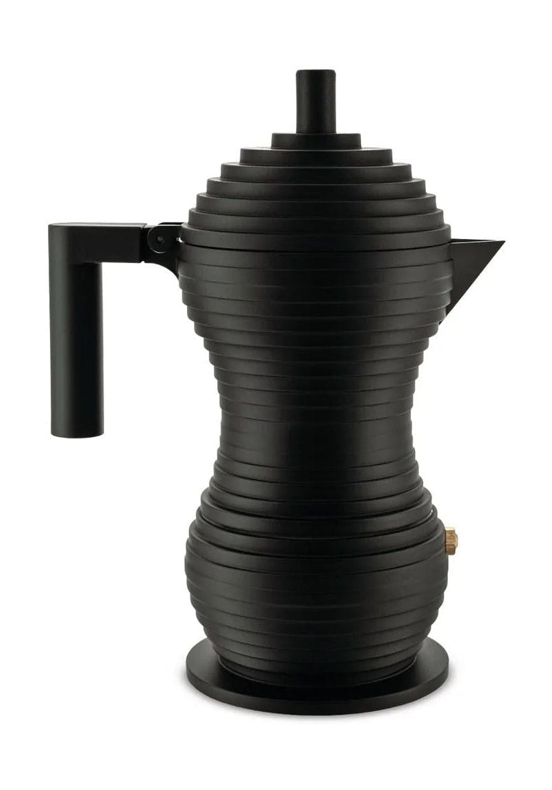Alessi Pulcina Espressomaker 6 Tassen, schwarz/schwarz