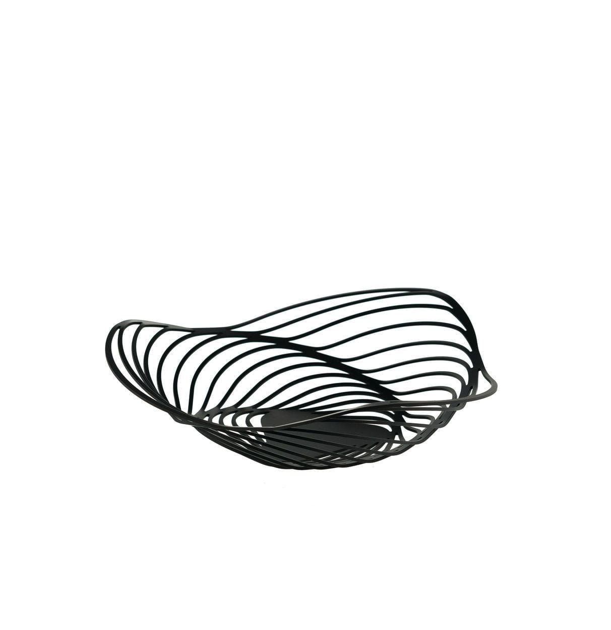 Alessi Trinity Fruit Bowl, negro